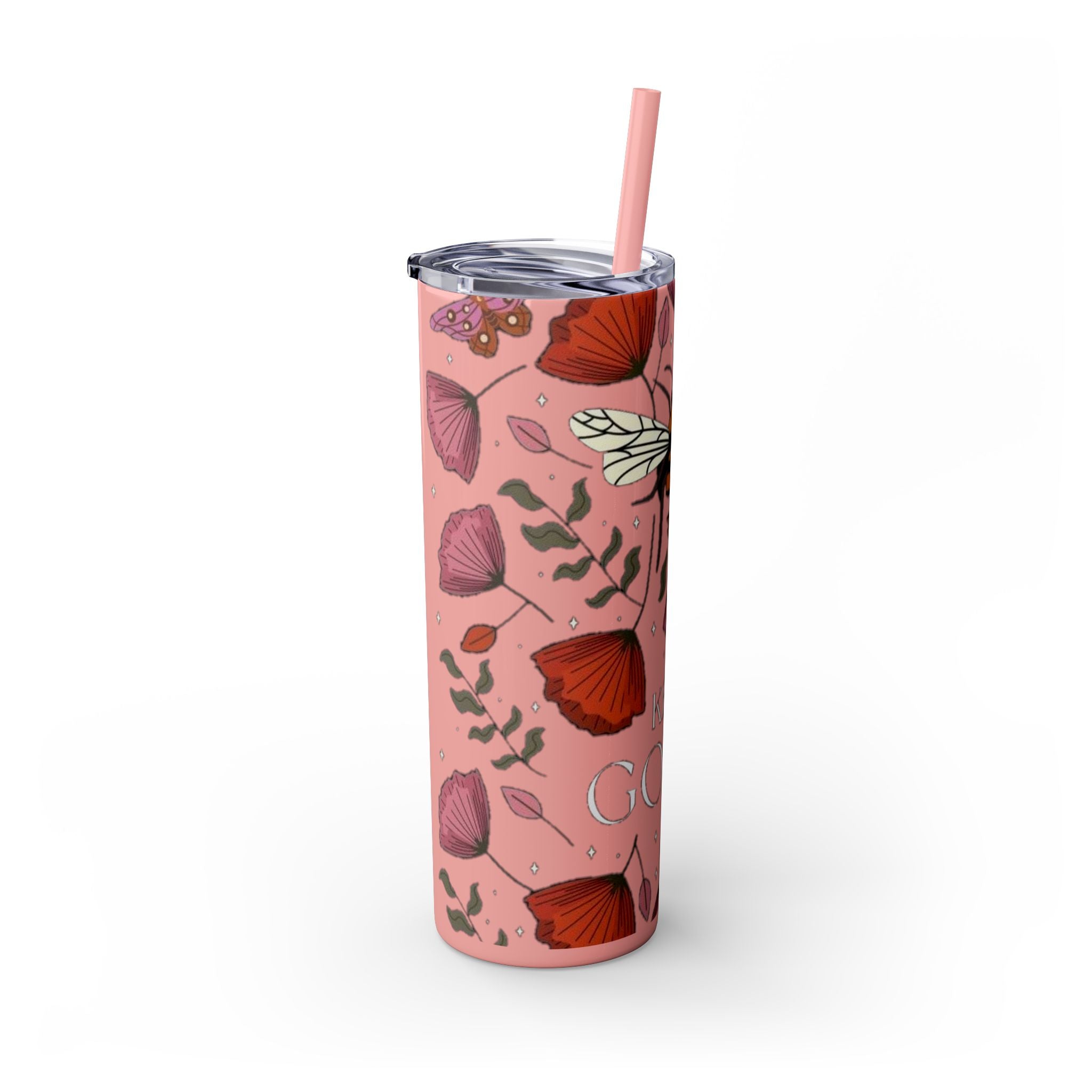 Skinny Tumbler with Straw, 20oz