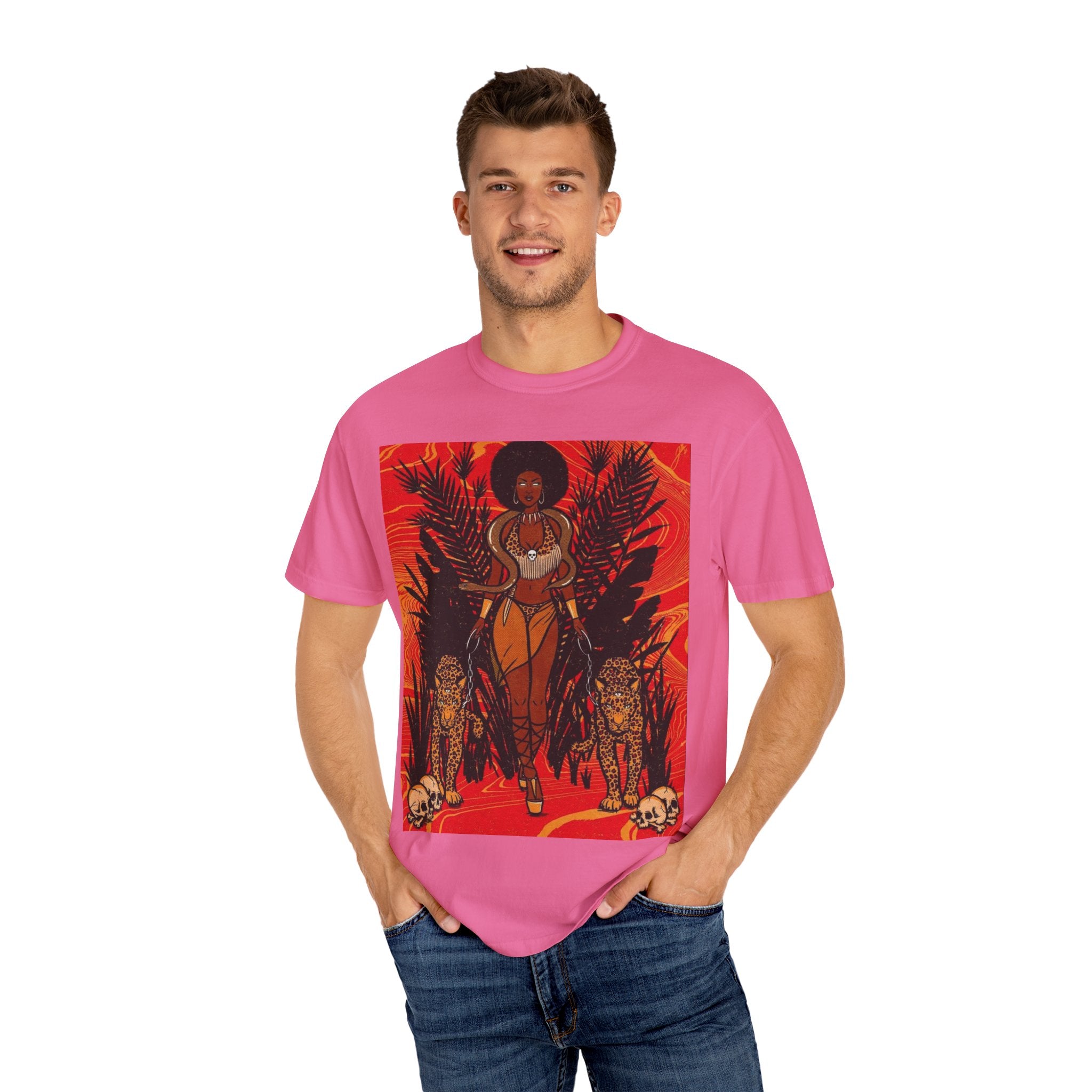 Bold Jungle Goddess Unisex T-Shirt | Vibrant Graphic Tee