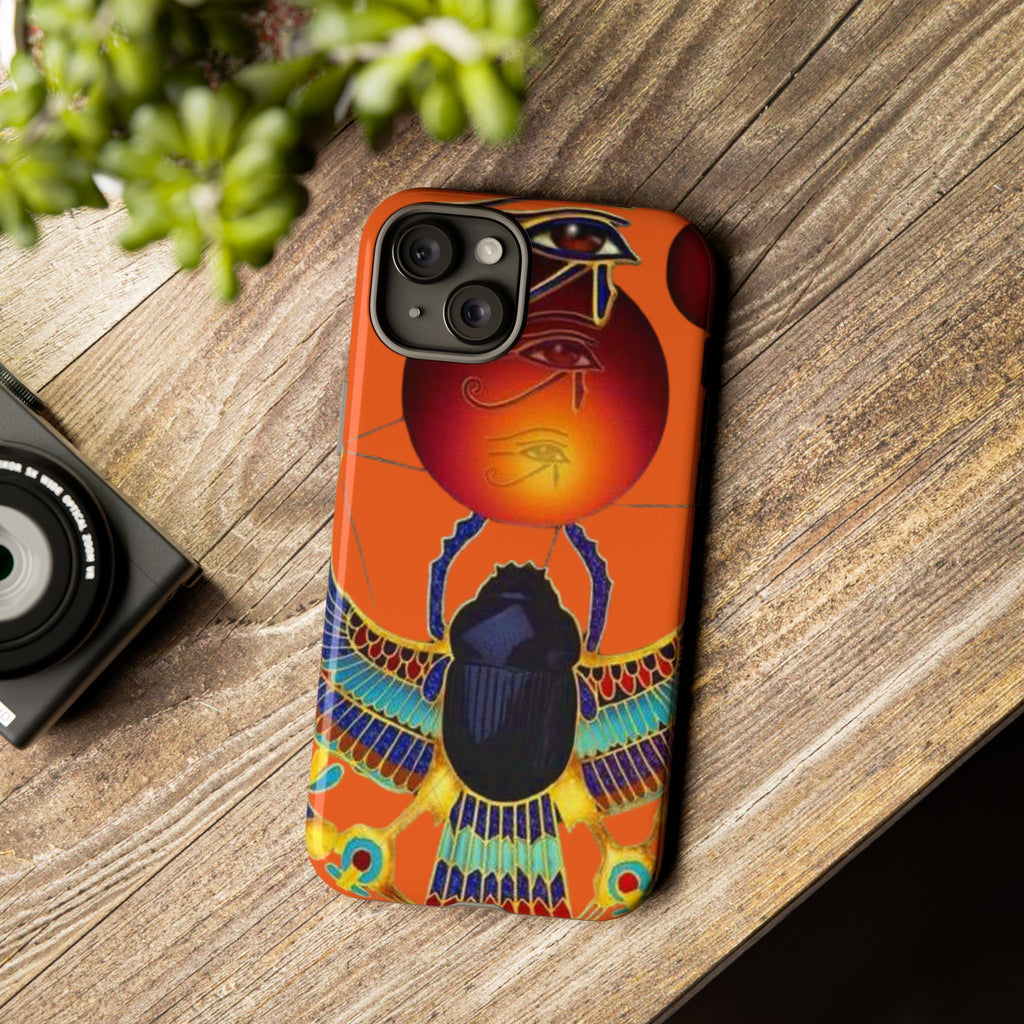 Egyptian-Inspired Phone Case, Tough Phone Cover, Unique Protective Case, Gift for Her, Vibrant Egyptian Art