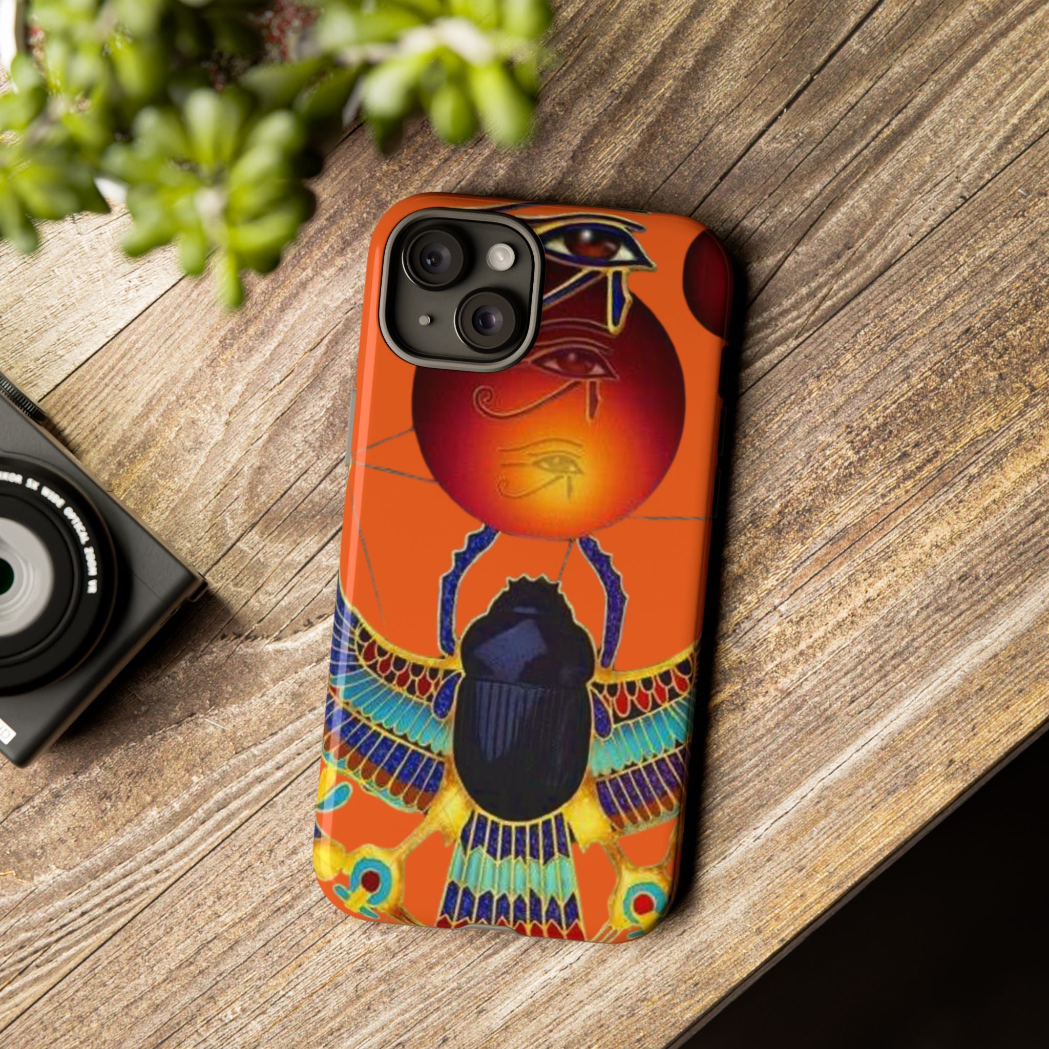 Egyptian-Inspired Phone Case, Tough Phone Cover, Unique Protective Case, Gift for Her, Vibrant Egyptian Art