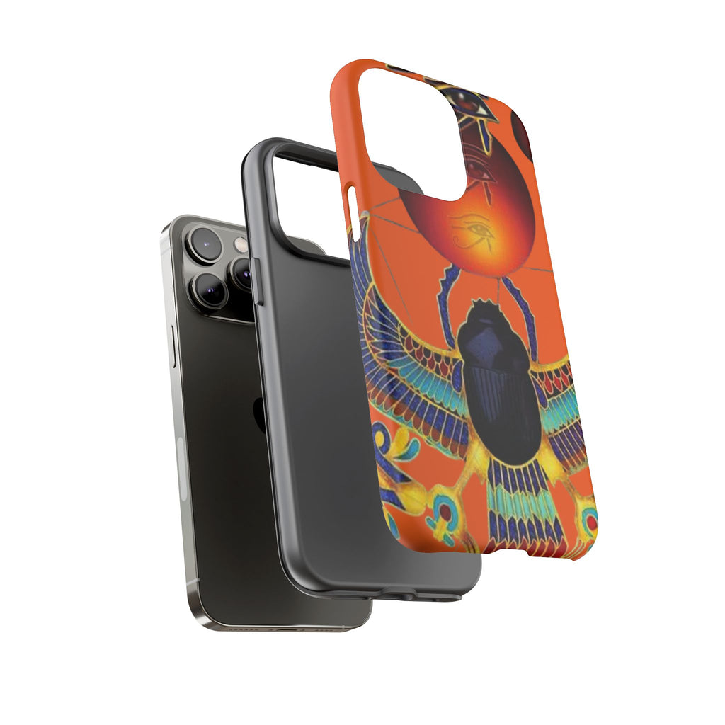 Egyptian-Inspired Phone Case, Tough Phone Cover, Unique Protective Case, Gift for Her, Vibrant Egyptian Art