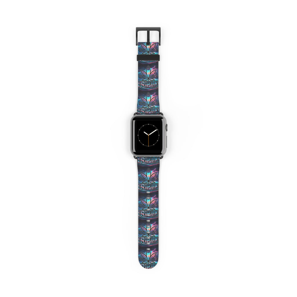 Galaxy Lotus Watch Band — Colorful Floral Pattern Apple Watch Strap