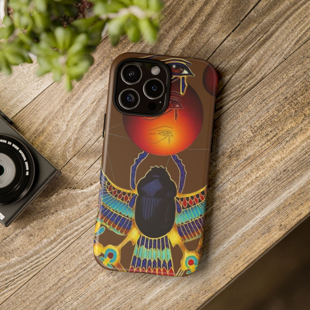 Egyptian Scarab Phone Case | Tough Cases for Unique Style, Protective Cases, Artistic Phone Covers, Gifts for Art Lovers