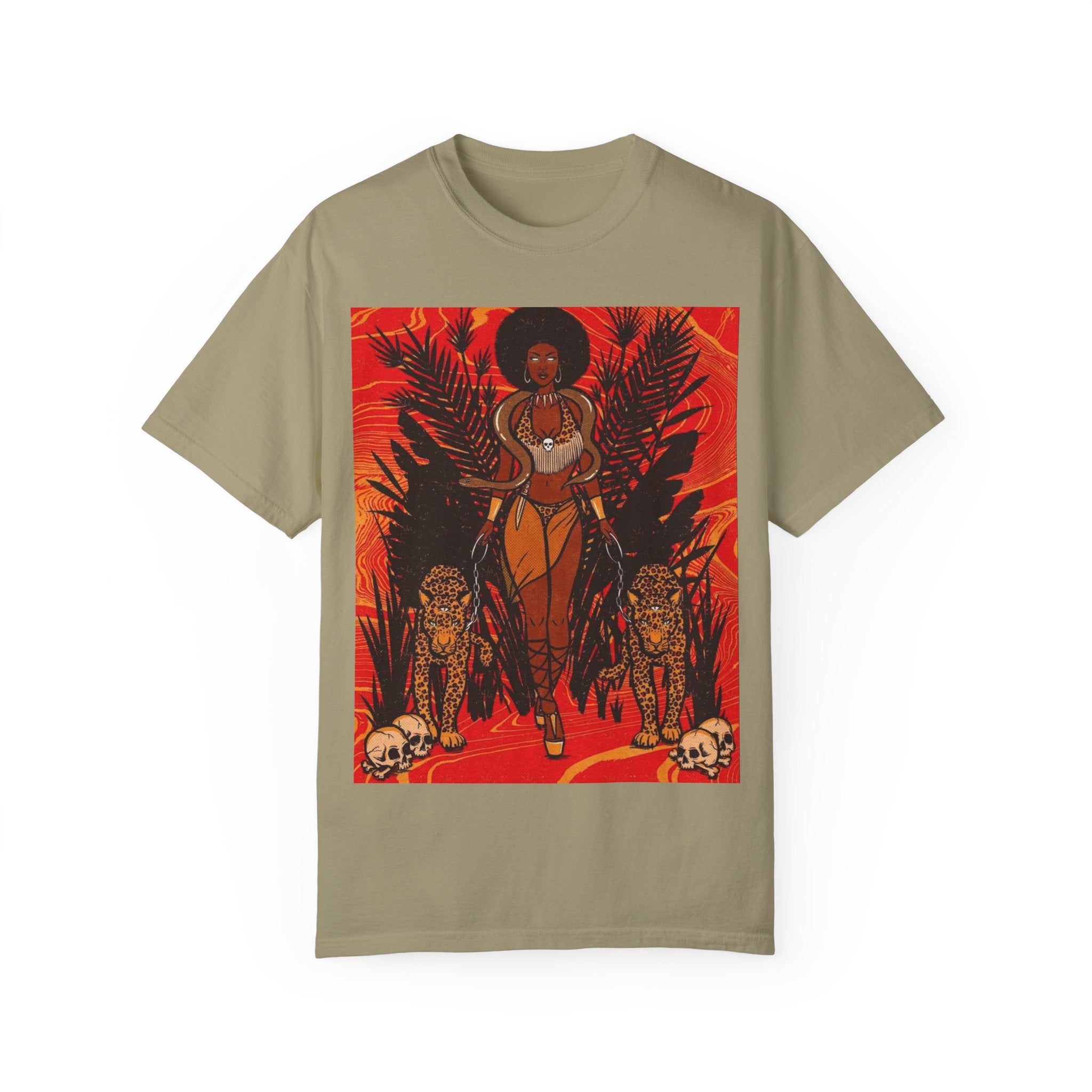 Bold Jungle Goddess Unisex T-Shirt | Vibrant Graphic Tee