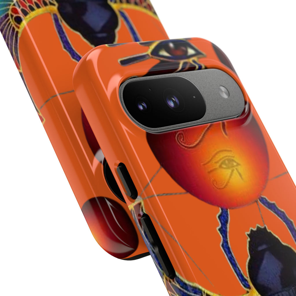 Egyptian-Inspired Phone Case, Tough Phone Cover, Unique Protective Case, Gift for Her, Vibrant Egyptian Art