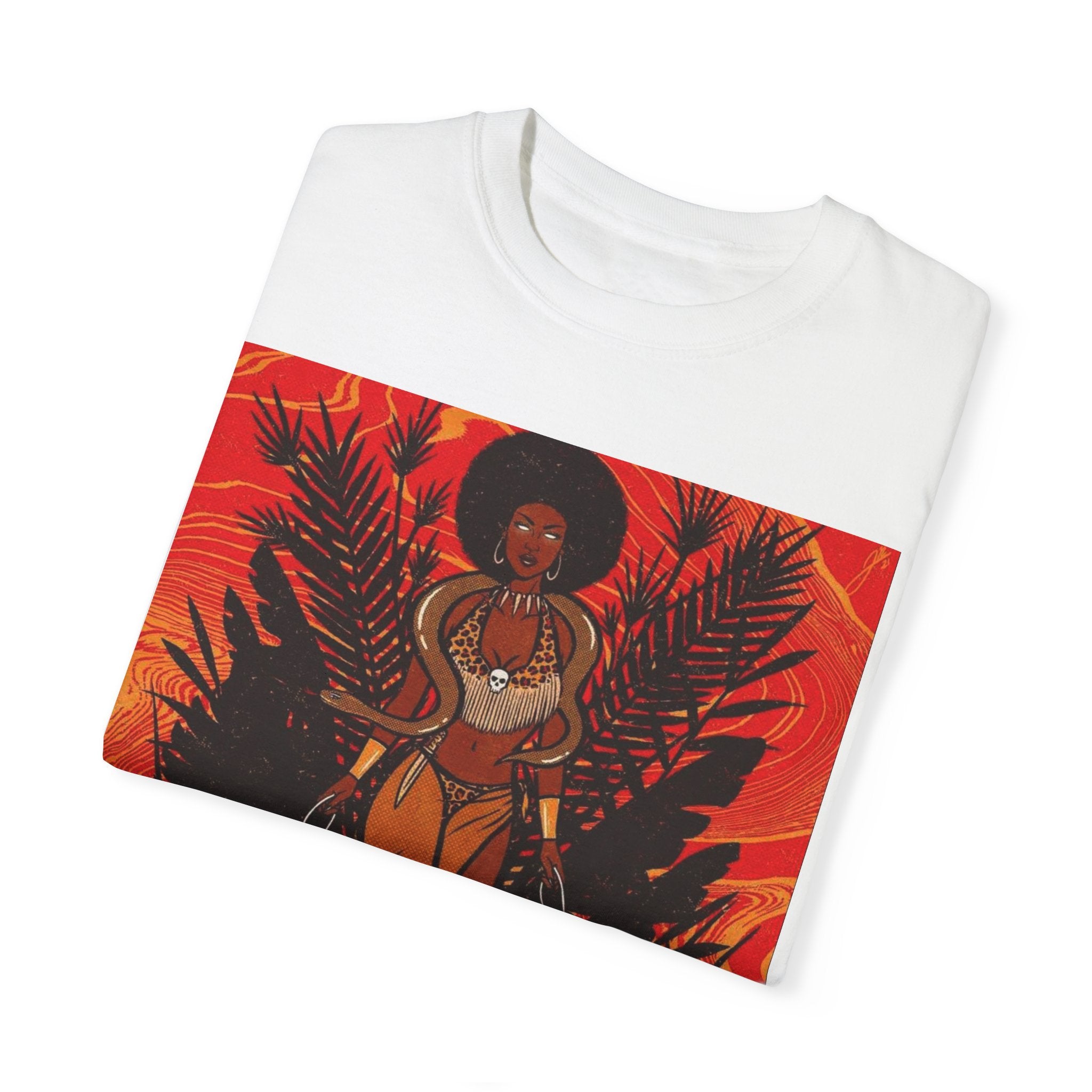 Bold Jungle Goddess Unisex T-Shirt | Vibrant Graphic Tee