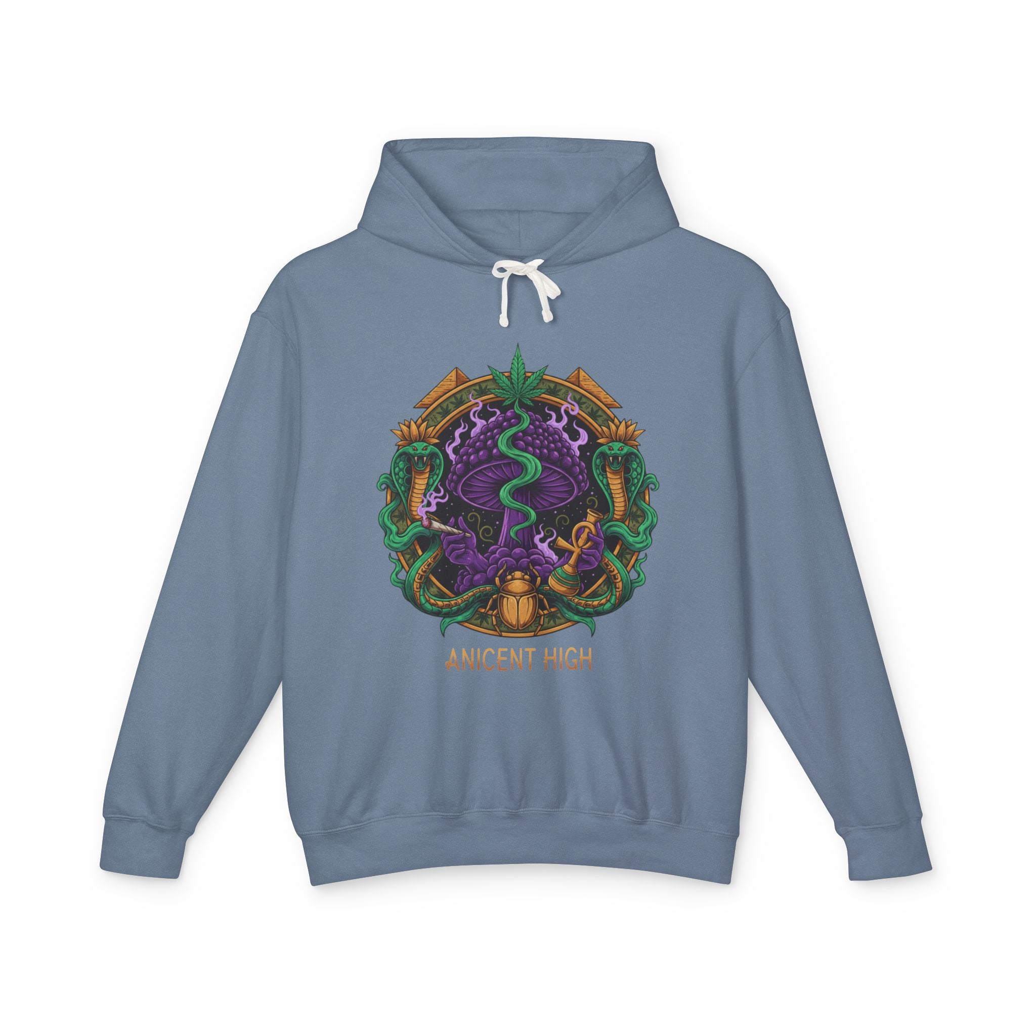 Ancient High Crest Hoodie — Mystic Snake Emblem Hooded Sweatshirt