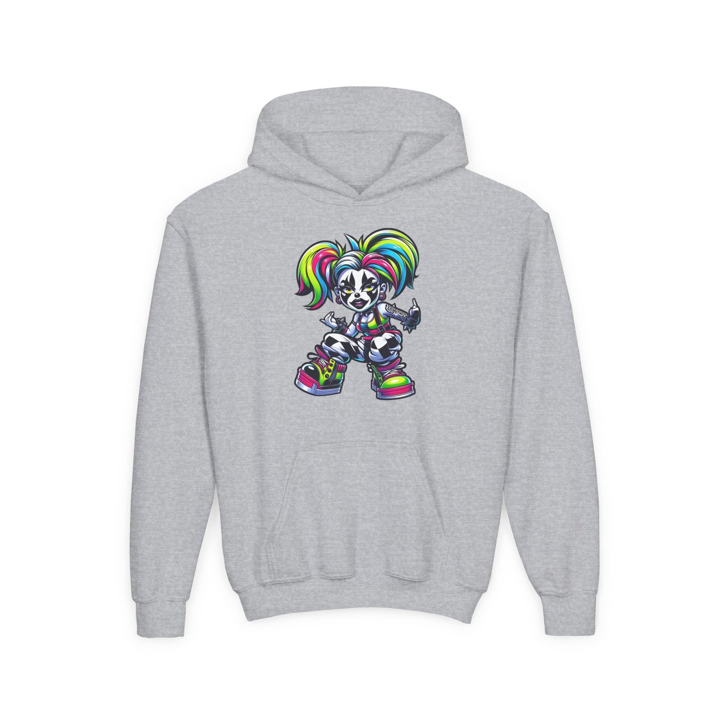Youth Hooded Sweatshirt with Colorful Cool Panda Design, Fun Hoodie for Kids, Perfect Gift for Birthdays and Holidays, Cozy [...]