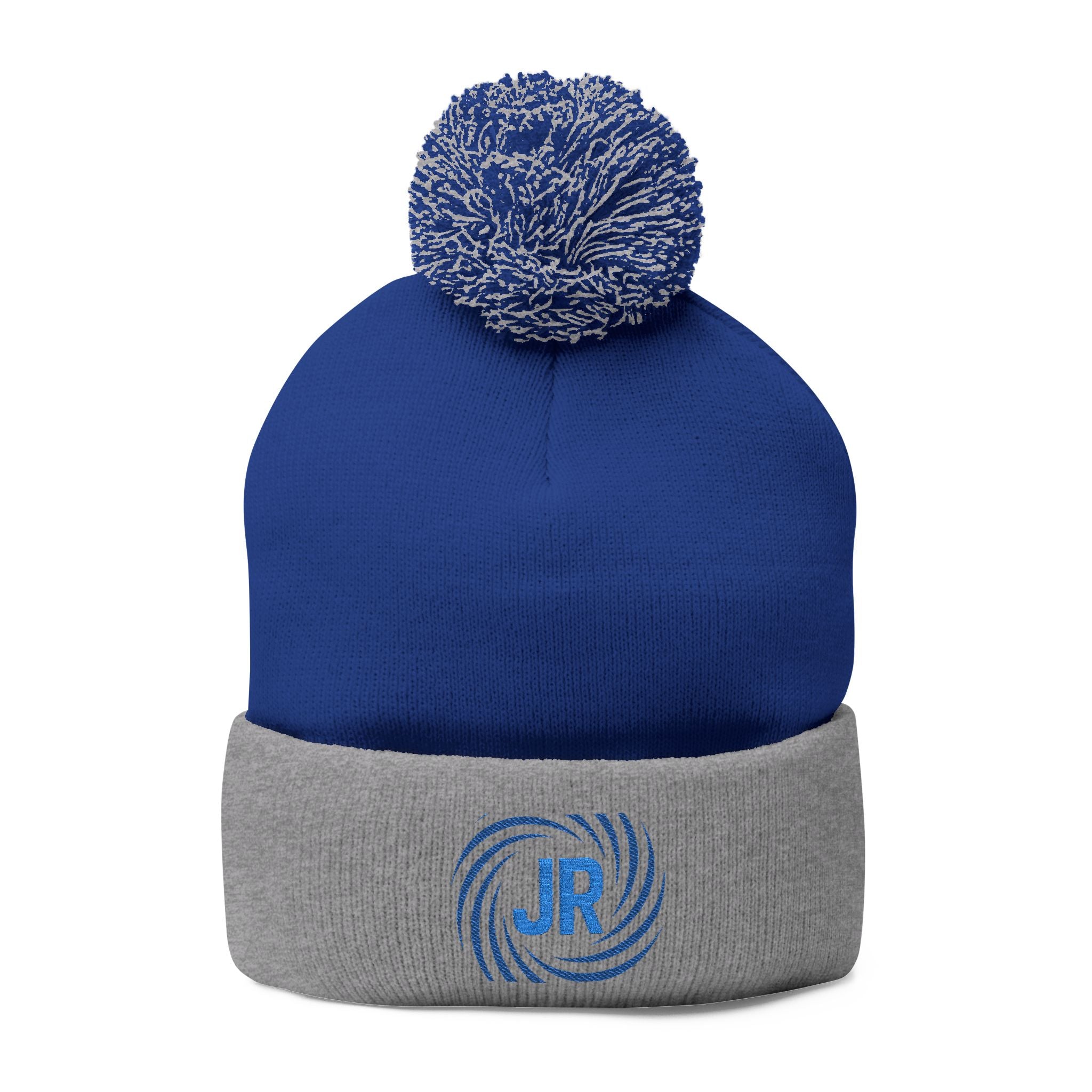 Pom-Pom Knit Cap (Embroidery)