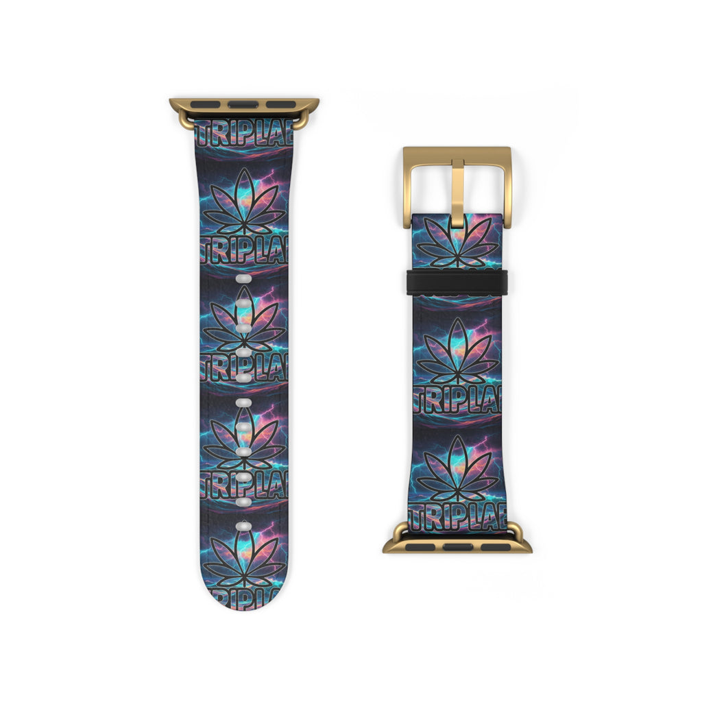 Galaxy Lotus Watch Band — Colorful Floral Pattern Apple Watch Strap