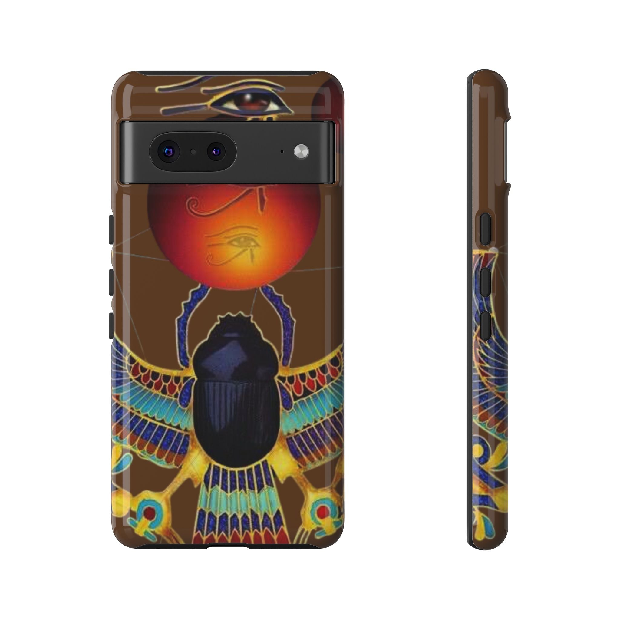 Egyptian Scarab Phone Case | Tough Cases for Unique Style, Protective Cases, Artistic Phone Covers, Gifts for Art Lovers