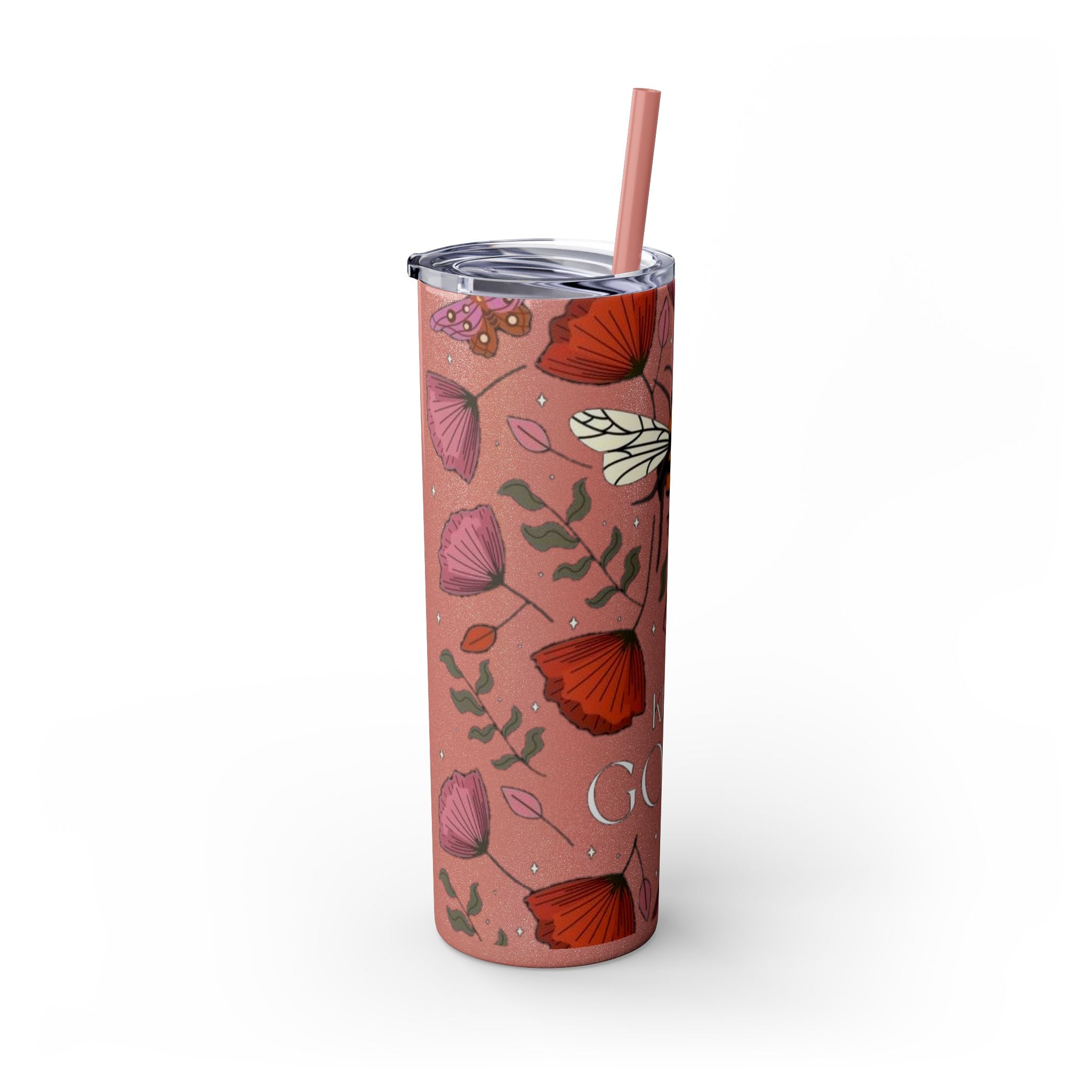 Skinny Tumbler with Straw, 20oz