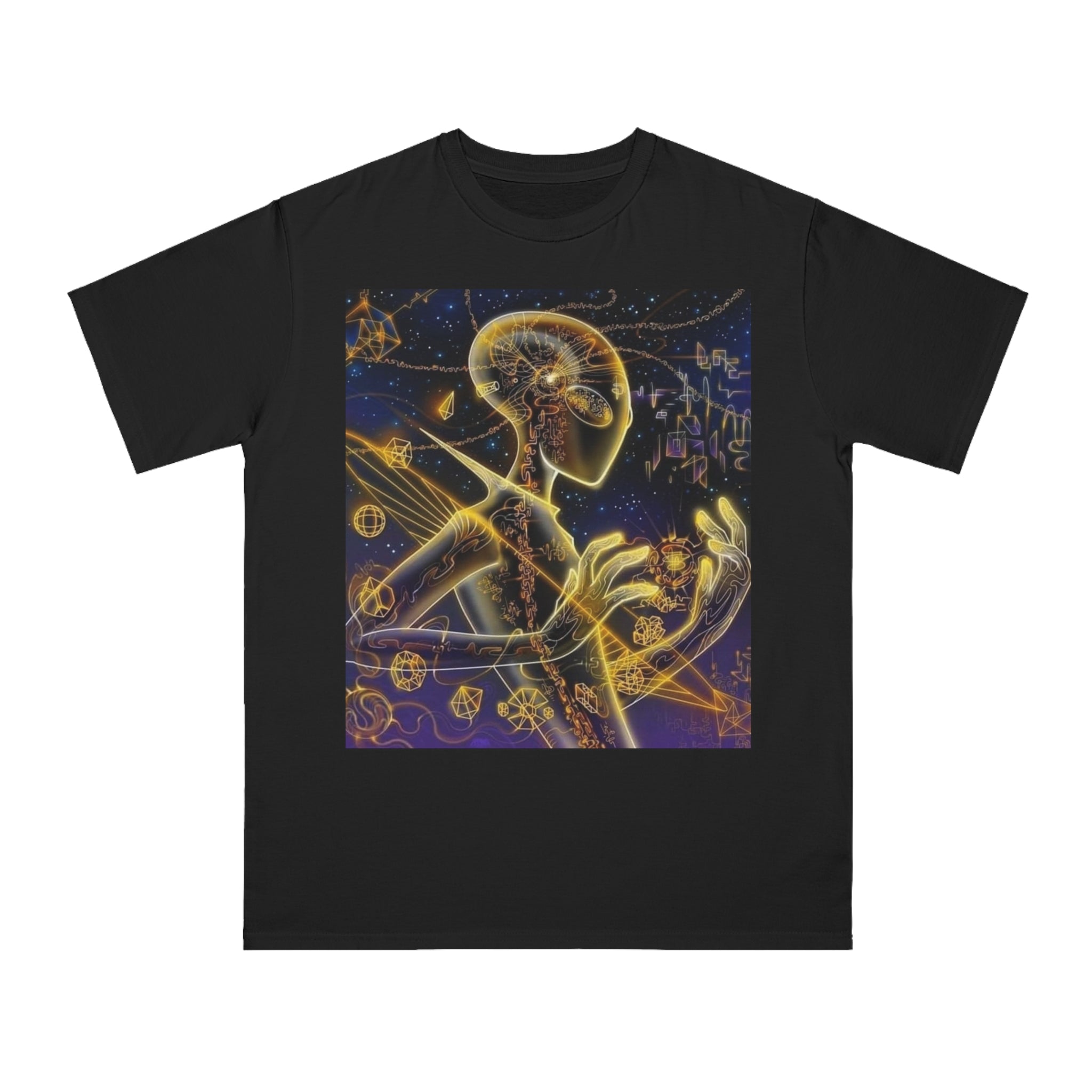 Cosmic Vibes T-Shirt - Alien👽🛸🔖 Design, Unisex Tee, Music Festival Shirt, Gifts for Space Lovers, Casual Wear, Unique Art T-Shirt