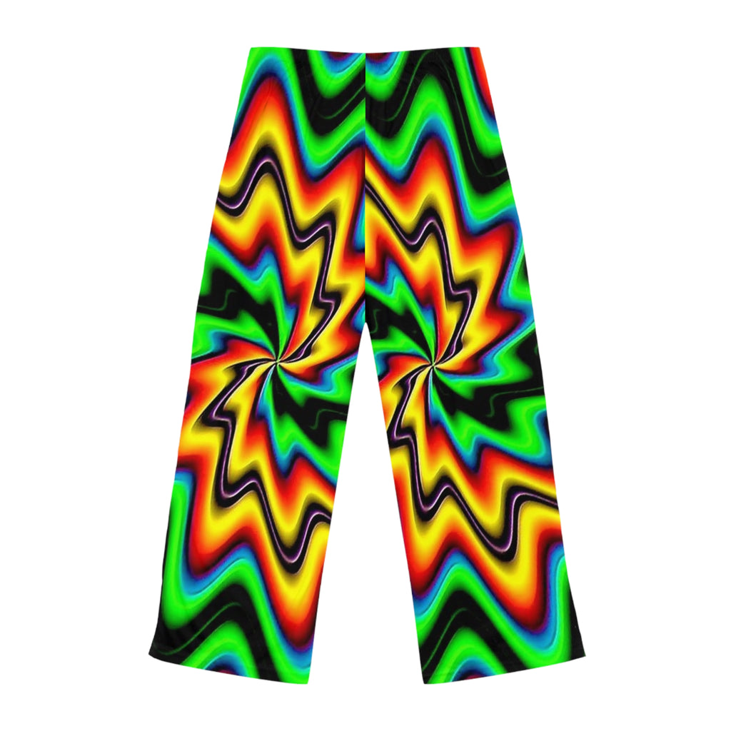 Psychedelic Women's Pajama Pants, Chill Vibes Loungewear, Unique Gift for Her, Colorful Sleep Pants, Festival Wear, Cozy & Stylish