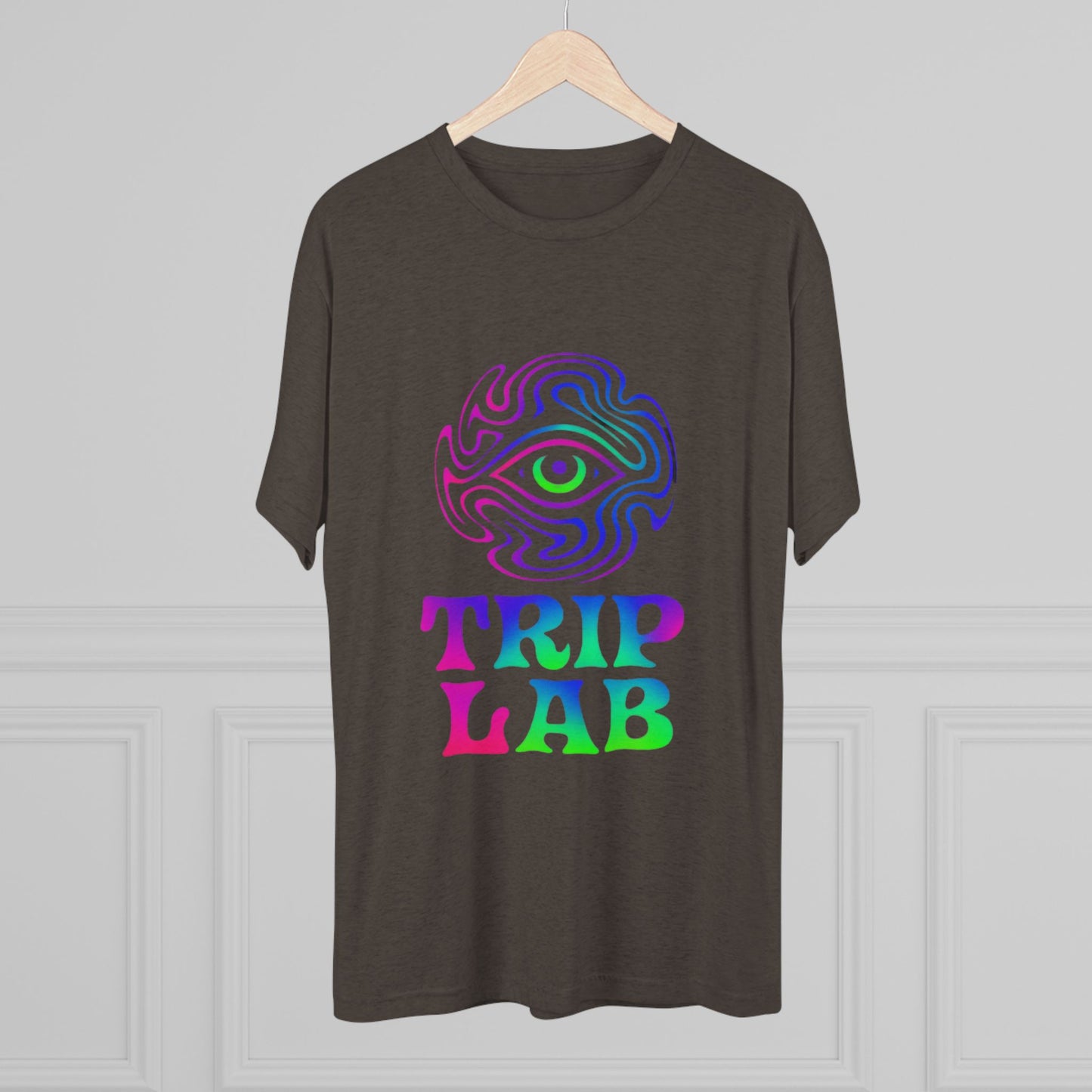 Colorful Psychedelic Tee - Trip Lab Unisex Crew Shirt, Festival Wear, Gift for Him or Her, Summer Wardrobe, Boho Style T-Shirt