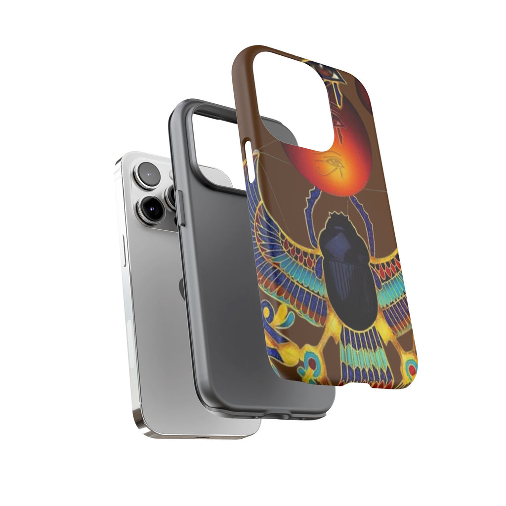 Egyptian Scarab Phone Case | Tough Cases for Unique Style, Protective Cases, Artistic Phone Covers, Gifts for Art Lovers
