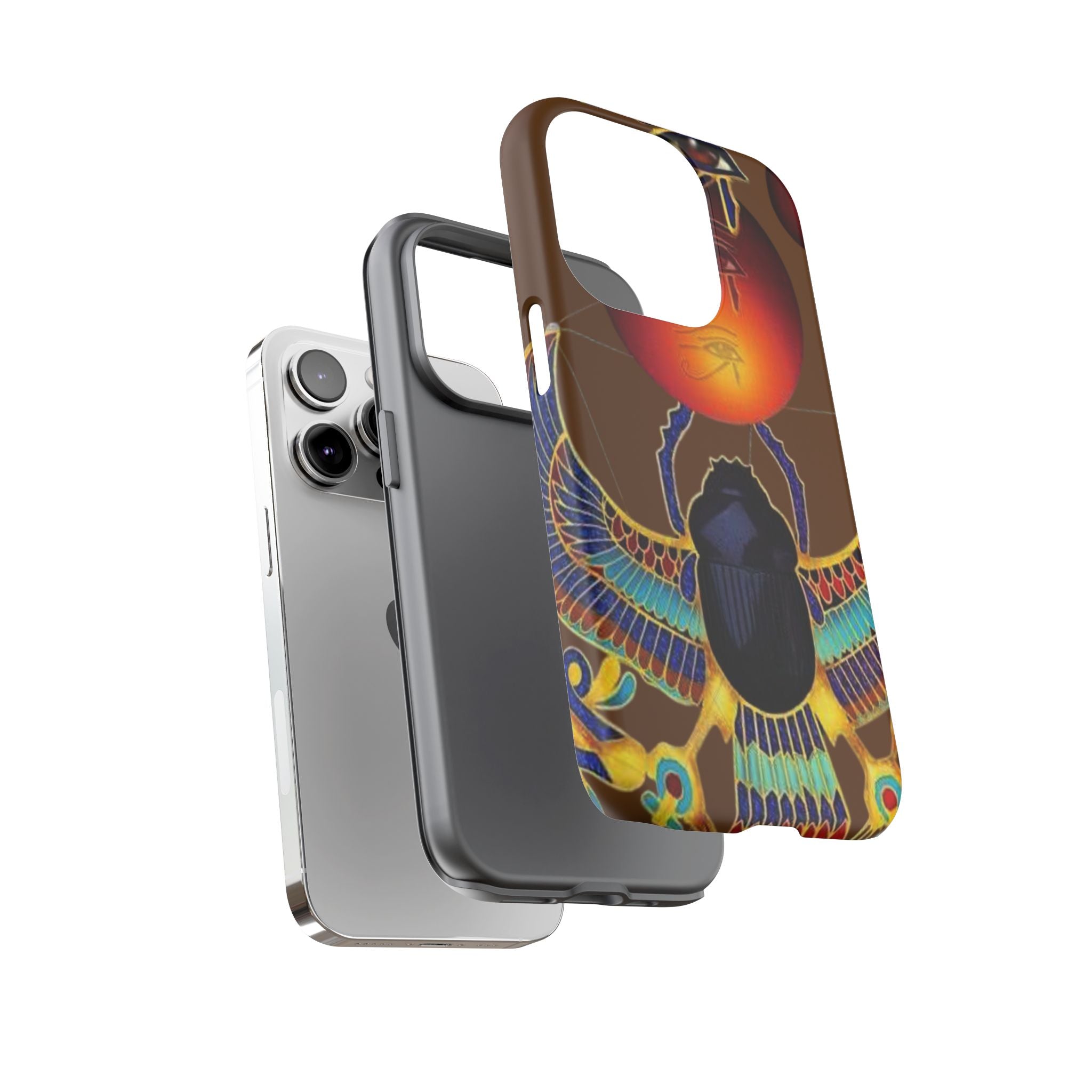 Egyptian Scarab Phone Case | Tough Cases for Unique Style, Protective Cases, Artistic Phone Covers, Gifts for Art Lovers