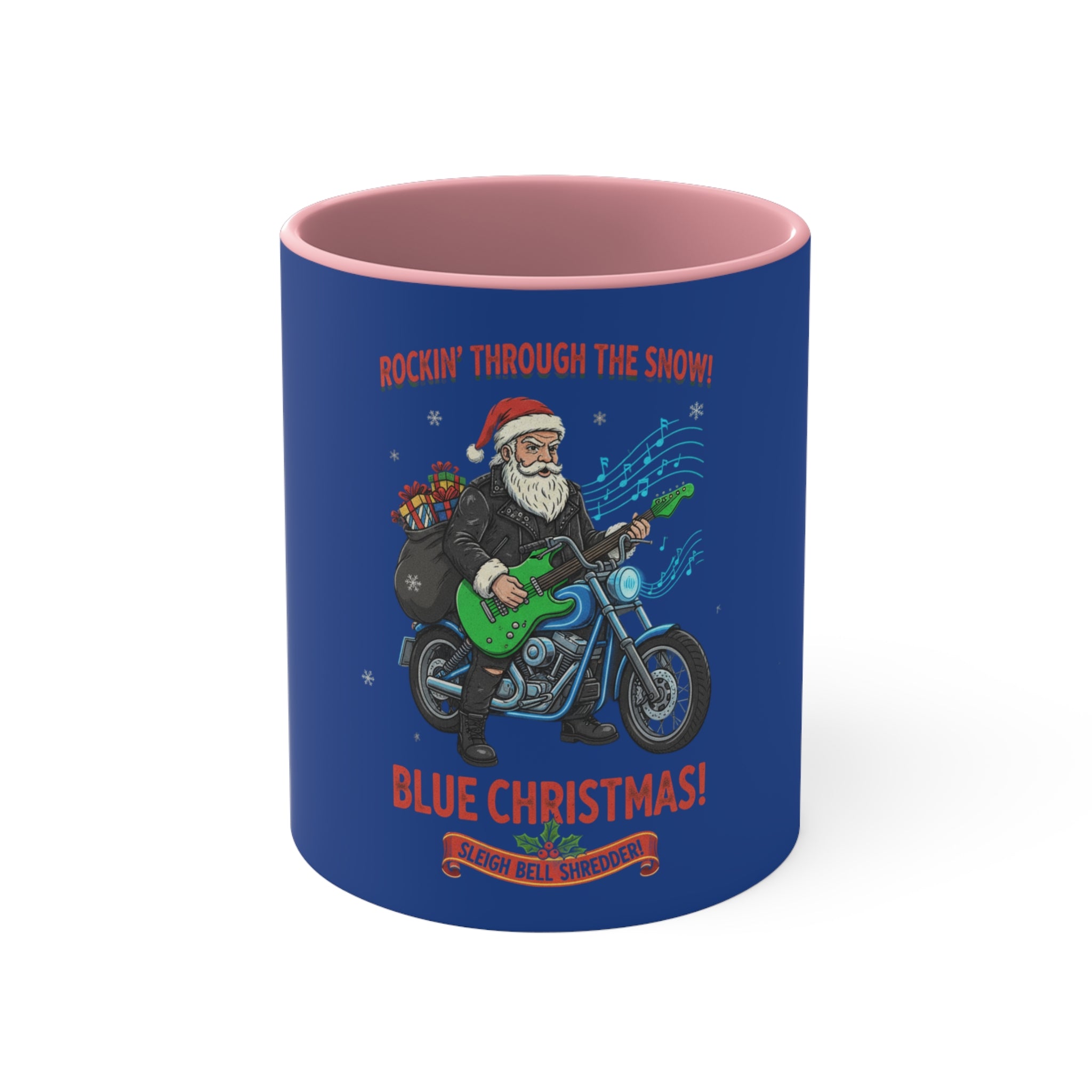 11oz Personalized Accent Mug With Blue And White Green And White Red And White Pink And White Color Schemes