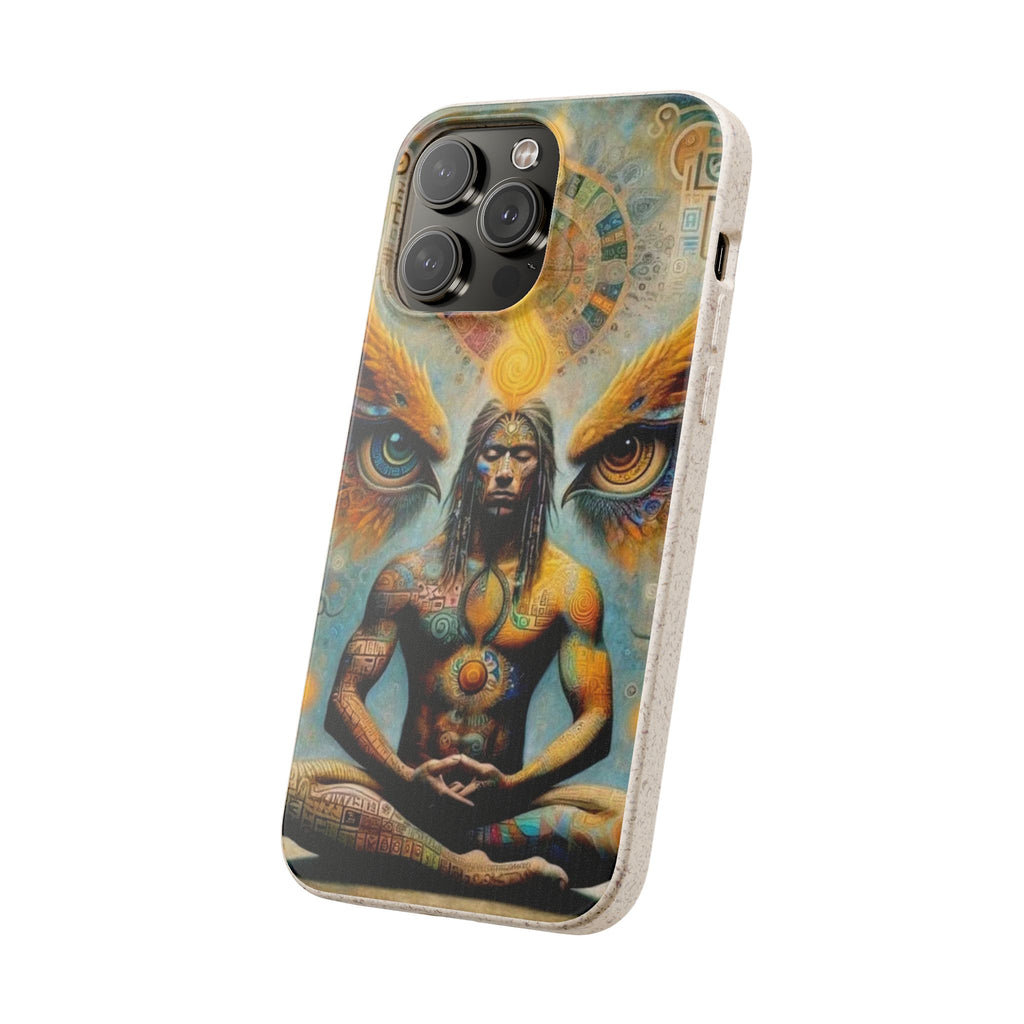 Eco-Friendly Biodegradable Phone Case with Spiritual Design