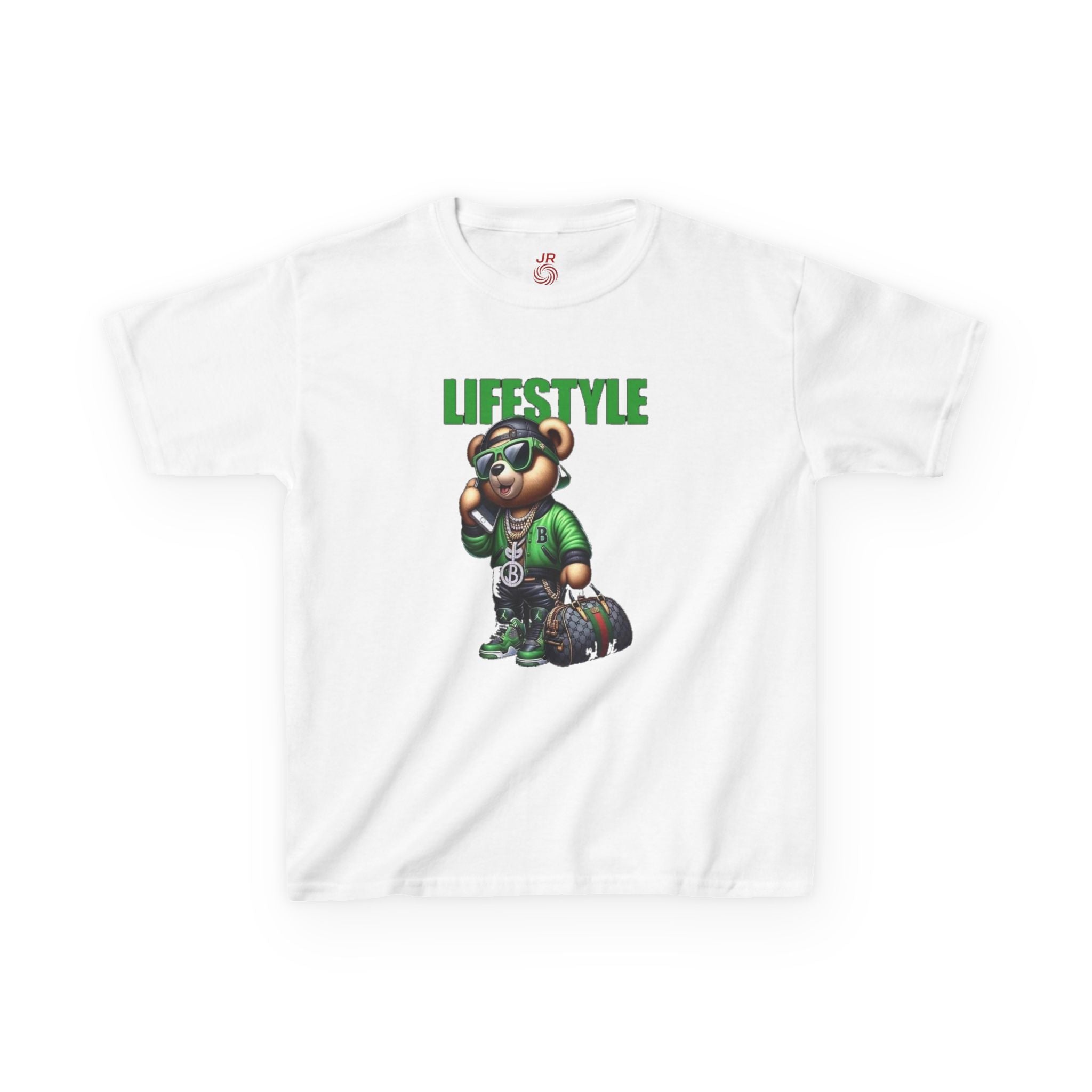 Kids Lifestyle Bear Graphic Tee, Cool Kids T-Shirt, Trendy Youth Shirt, Graphic Cotton Tee for Boys and Girls, Fun Casual Wear