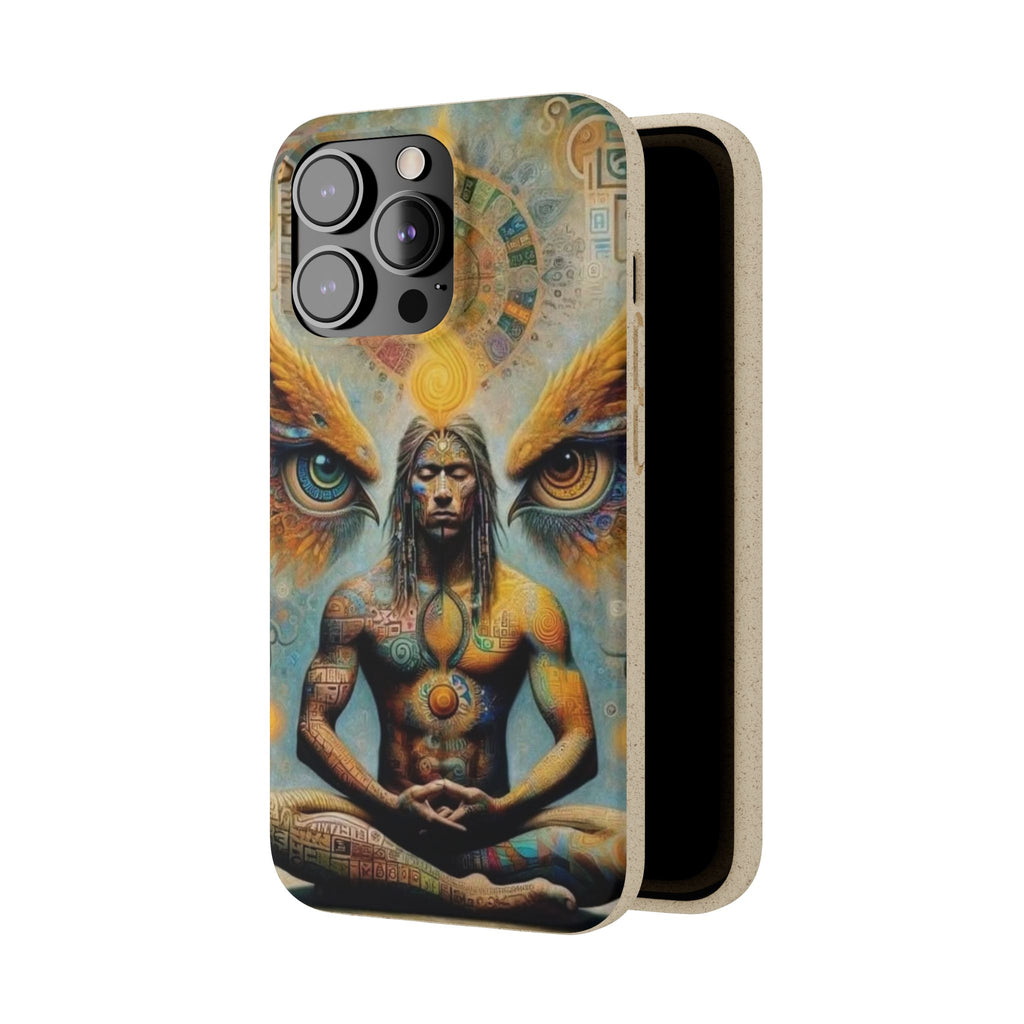 Eco-Friendly Biodegradable Phone Case with Spiritual Design