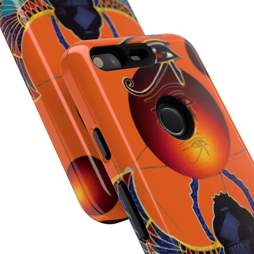 Egyptian-Inspired Phone Case, Tough Phone Cover, Unique Protective Case, Gift for Her, Vibrant Egyptian Art