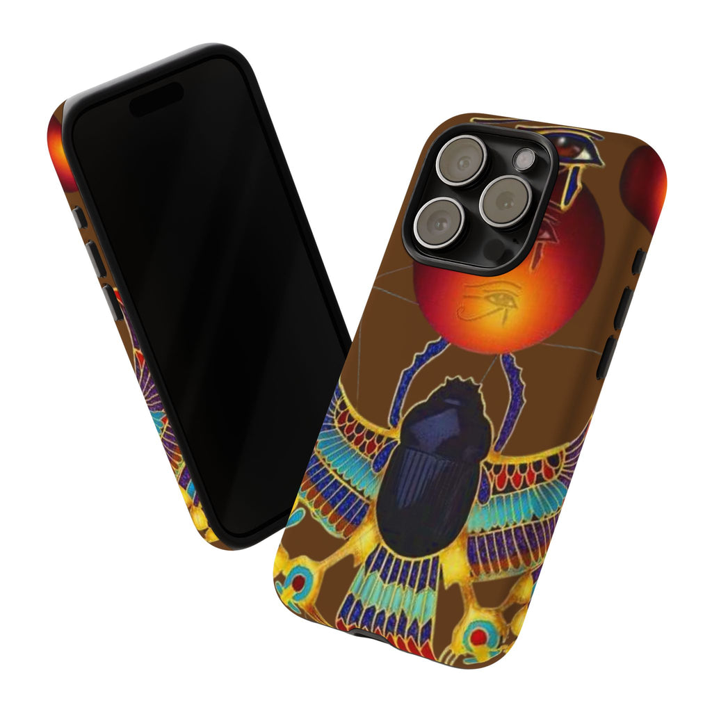 Egyptian Scarab Phone Case | Tough Cases for Unique Style, Protective Cases, Artistic Phone Covers, Gifts for Art Lovers
