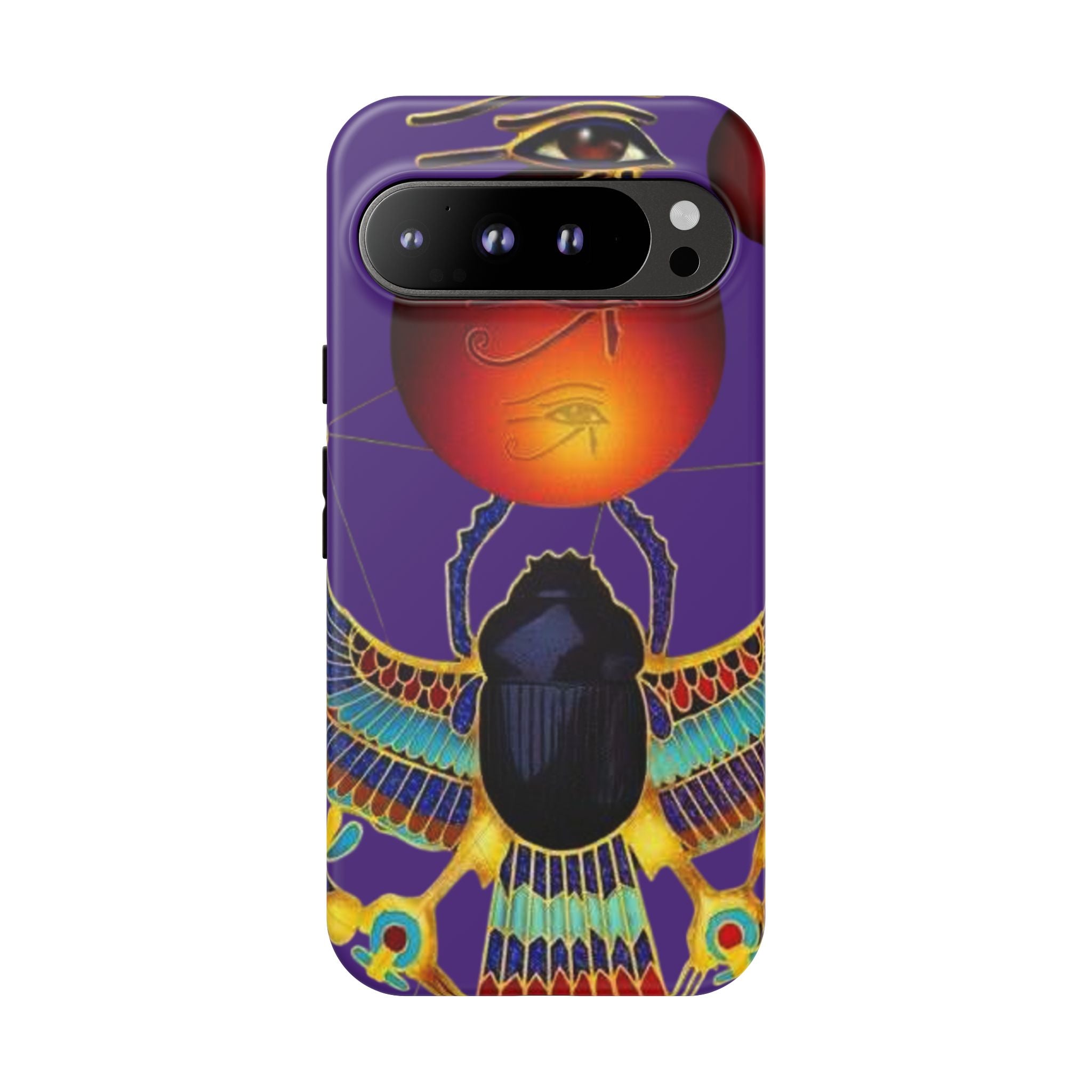 Colorful Phone Case with Egyptian-Inspired Design, Tough Cases for Gift, Phone Protection, Unique Accessories, Festival Style, Phone Cover