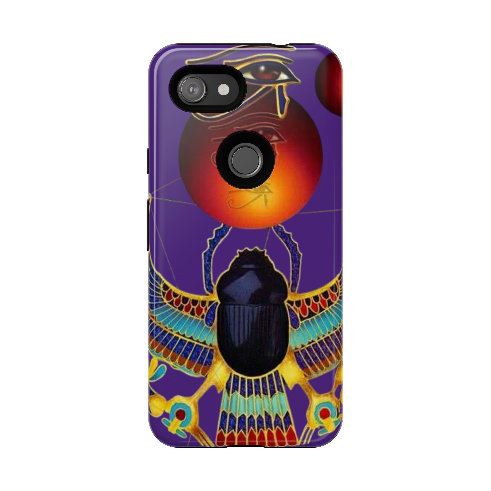 Colorful Phone Case with Egyptian-Inspired Design, Tough Cases for Gift, Phone Protection, Unique Accessories, Festival Style, Phone Cover