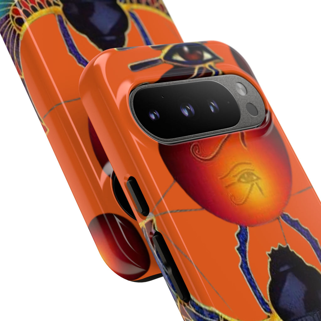 Egyptian-Inspired Phone Case, Tough Phone Cover, Unique Protective Case, Gift for Her, Vibrant Egyptian Art