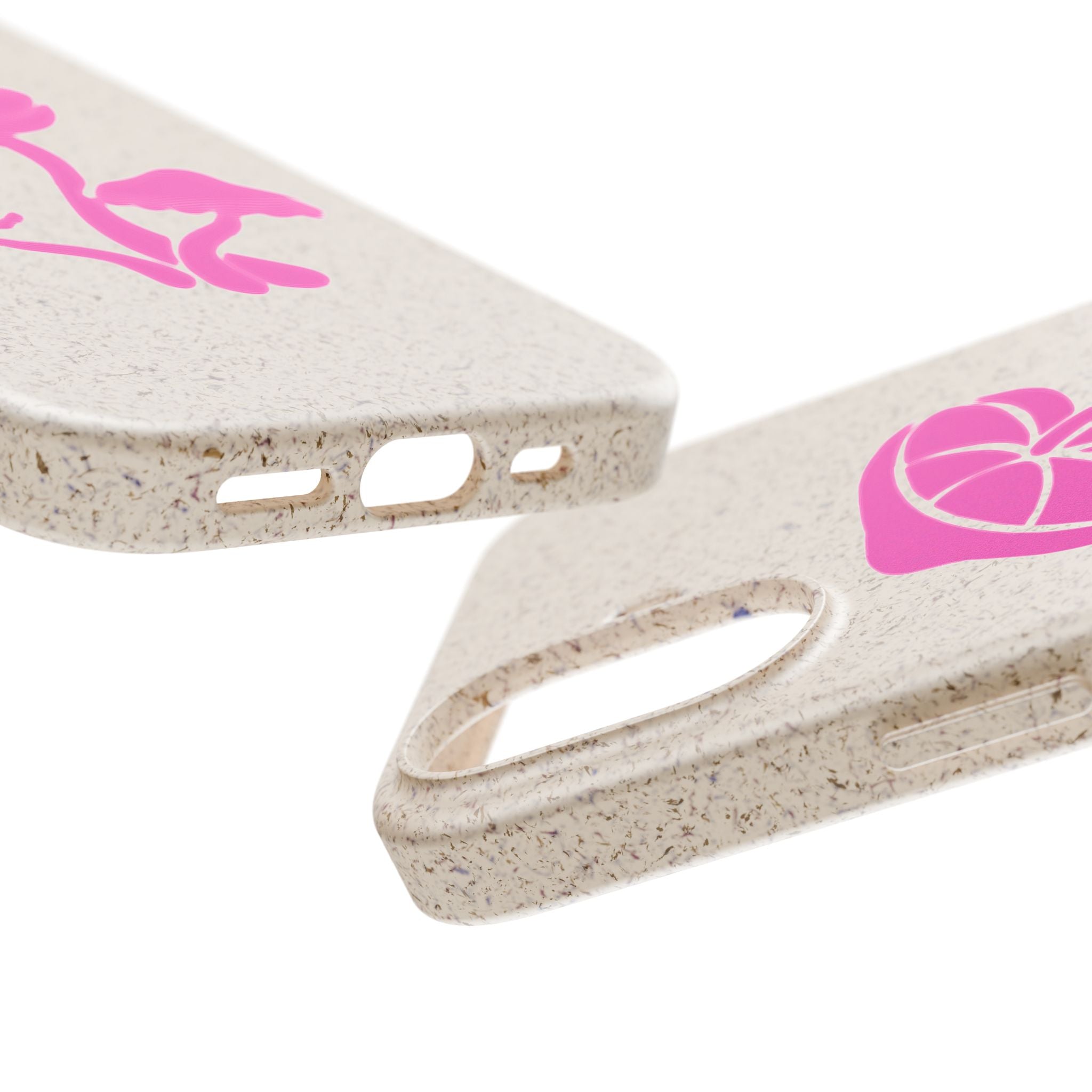 Eco-Friendly Phone Case with Pink Mushroom Design, Biodegradable Phone Cover, Sustainable Gift for Nature Lovers, Earth Day Gift, Cute Phone