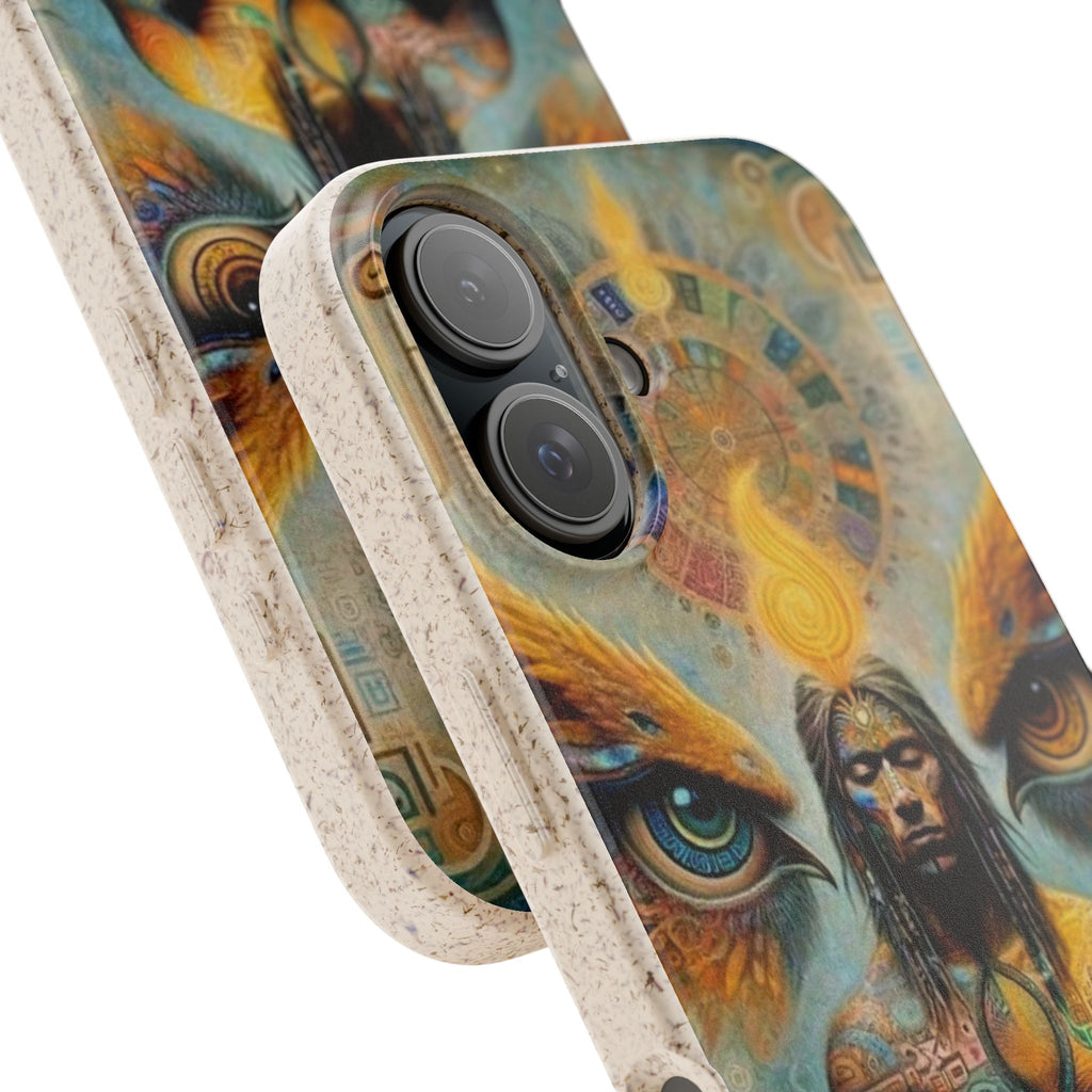 Eco-Friendly Biodegradable Phone Case with Spiritual Design