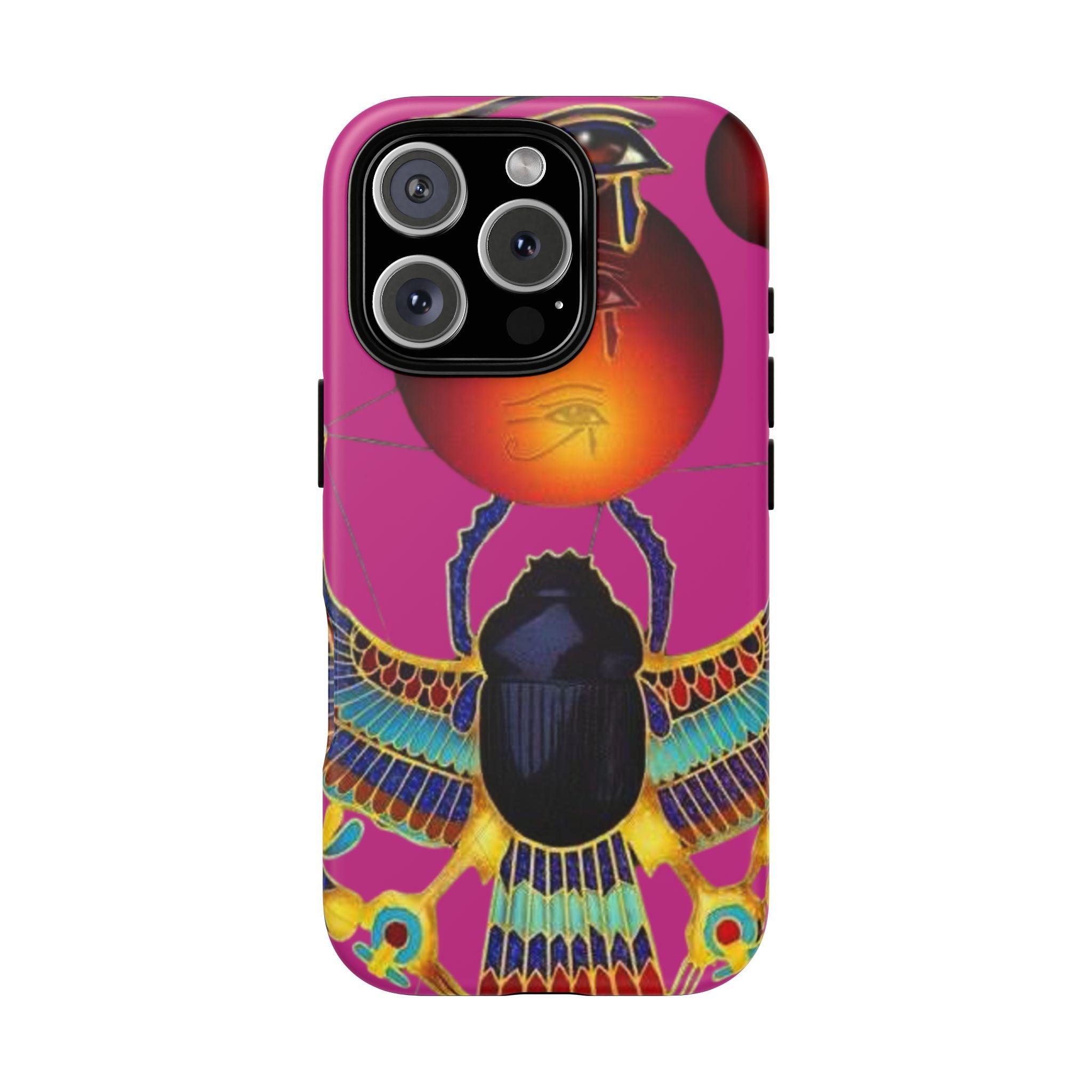 Vibrant Phone Case with Egyptian Inspired Design, Durable Phone Cover, Unique Gift for Her, Artful Accessory for Everyday Use