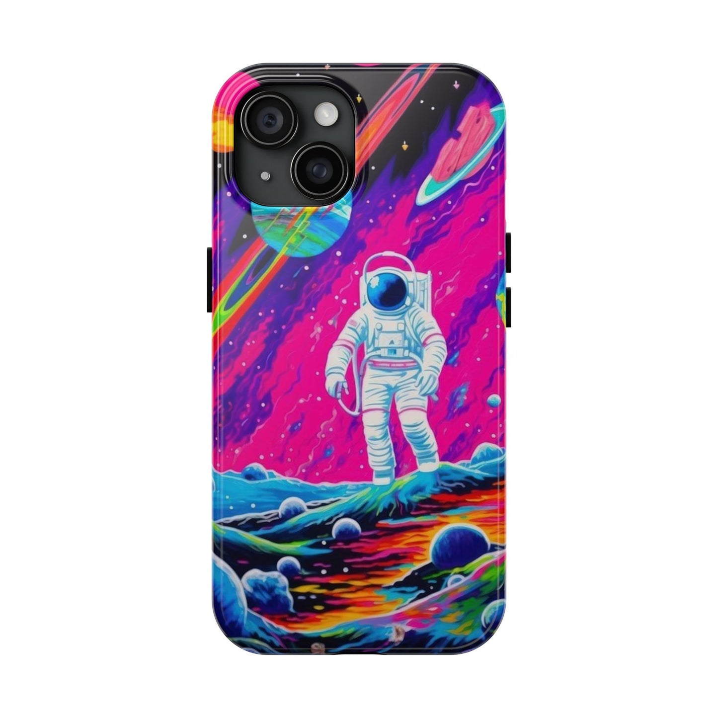 Cosmic Astronaut Phone Case - Vibrant Space Art, Tough Galaxy Cover, Gifts for Astronomers, Unique Phone Accessories, Ideal for Space Lovers