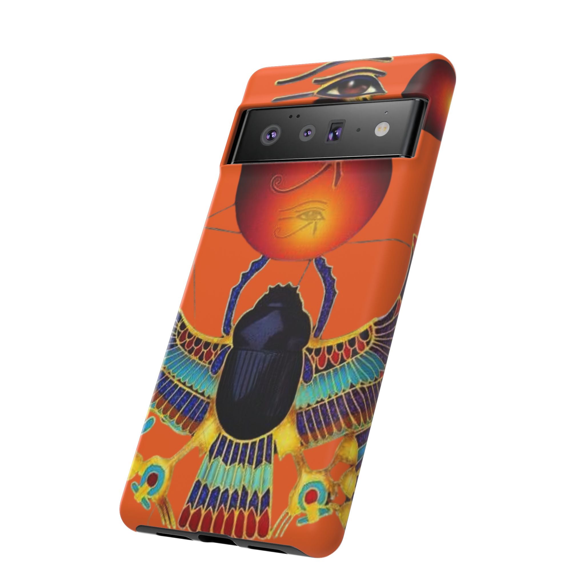 Egyptian-Inspired Phone Case, Tough Phone Cover, Unique Protective Case, Gift for Her, Vibrant Egyptian Art