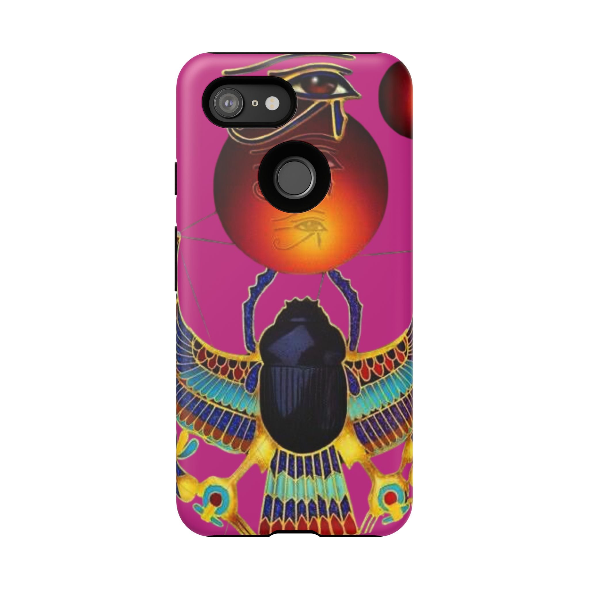 Vibrant Phone Case with Egyptian Inspired Design, Durable Phone Cover, Unique Gift for Her, Artful Accessory for Everyday Use