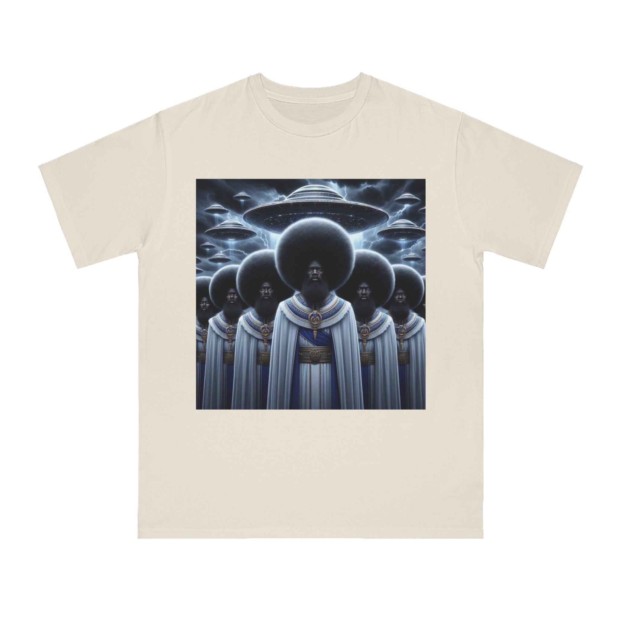 Organic Unisex Classic T-Shirt with Space-Inspired Design, Artistic Tee for Trendsetters, Unique Gift, Comfortable Wear, Cosmic Fashion