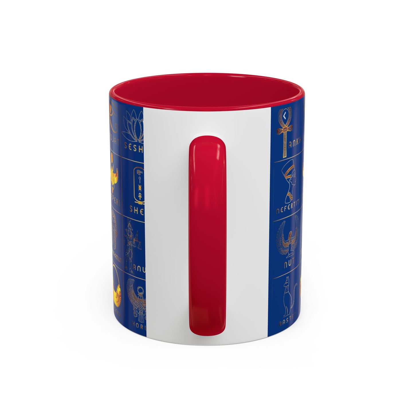 Egyptian Themed Mug, Colorful Coffee Cup, Unique Gift for Her, Art Print Mug, Home Decor, Office Tumbler, Coffee Lover Gift