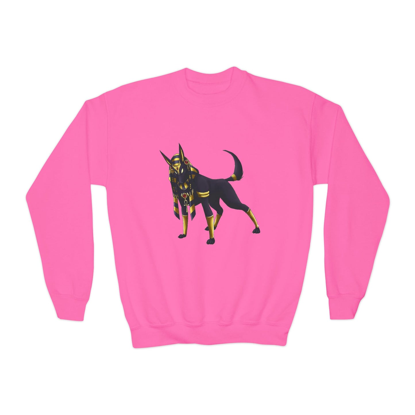 Golden Dog Youth Crewneck Sweatshirt, Animal Lover Gift, Cozy Youth Apparel, Pet Memorial, Dog-Themed Sweatshirt, Fun Everyday Wear