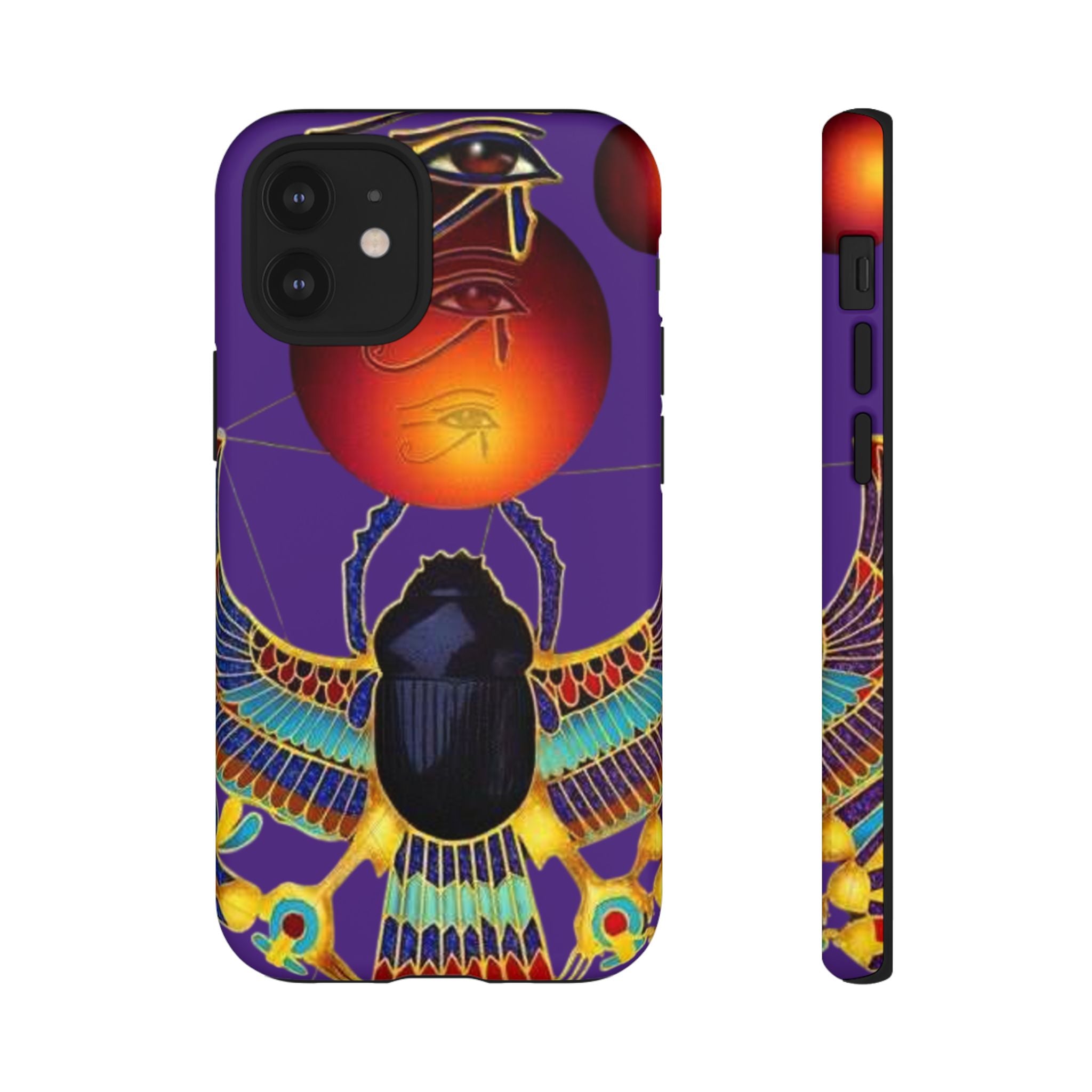 Colorful Phone Case with Egyptian-Inspired Design, Tough Cases for Gift, Phone Protection, Unique Accessories, Festival Style, Phone Cover
