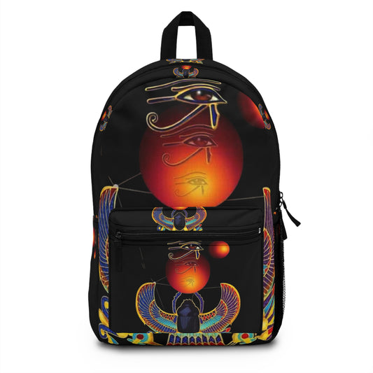 Egyptian-Inspired Art Backpack | Unique School Bag, Ethnic Print, Trendy Travel, Festival Accessory, Stylish Daily Carry