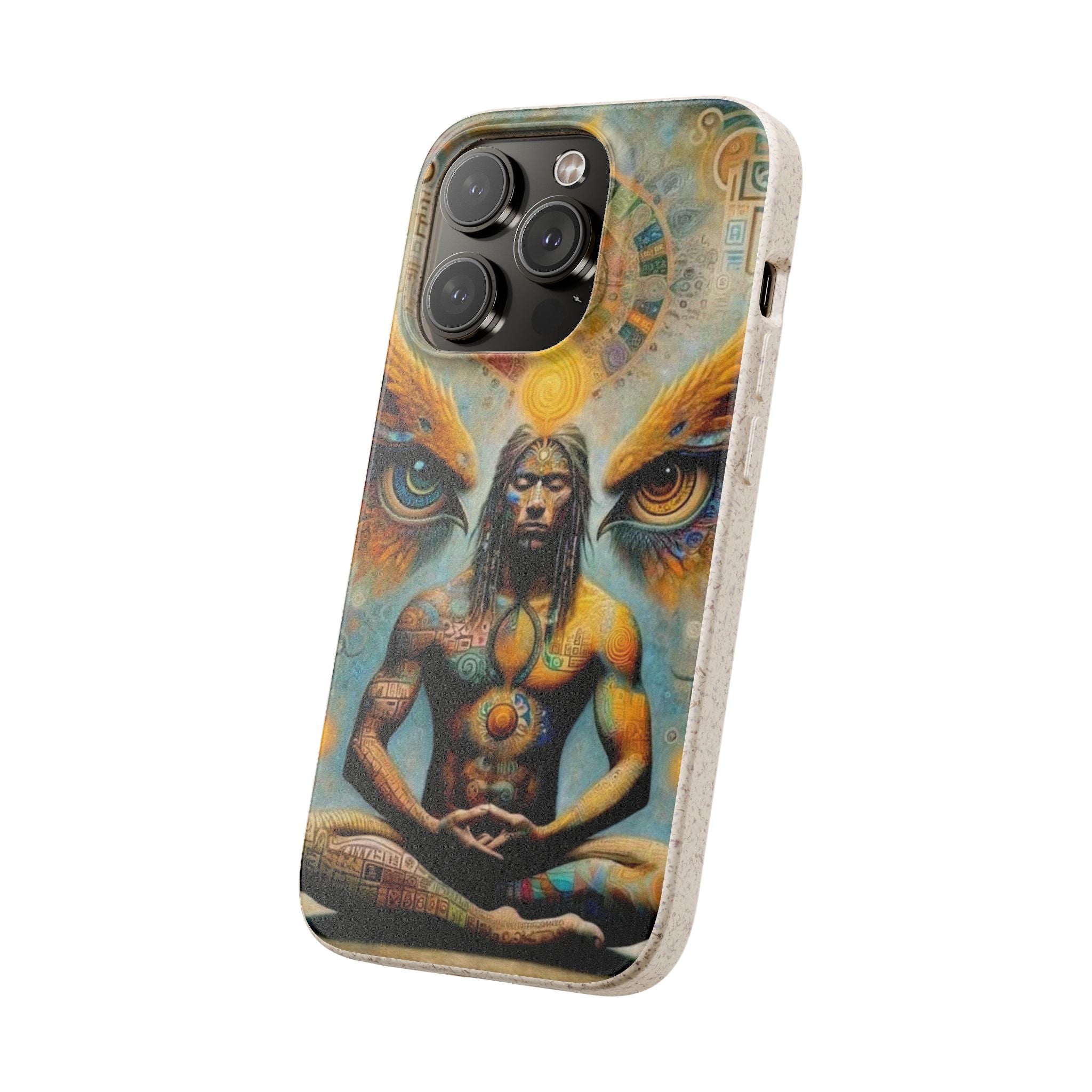 Eco-Friendly Biodegradable Phone Case with Spiritual Design