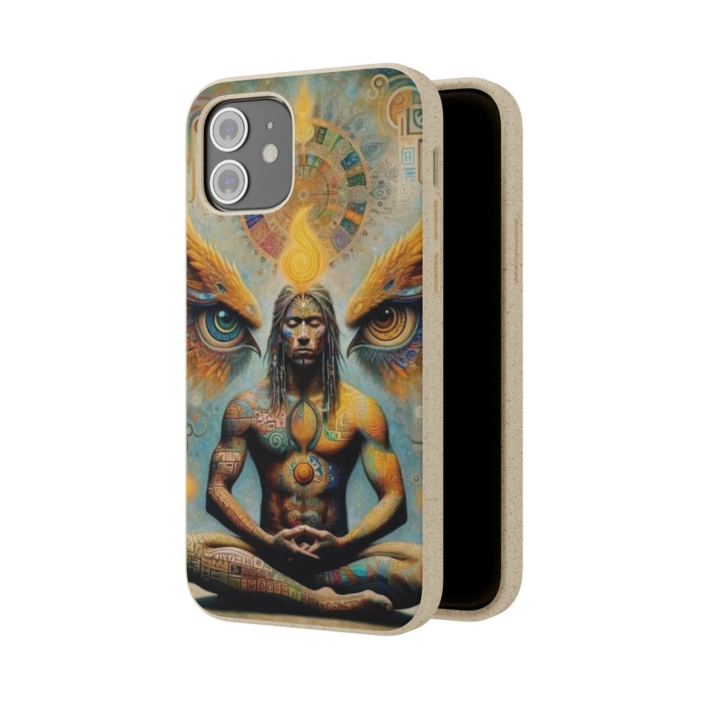 Eco-Friendly Biodegradable Phone Case with Spiritual Design
