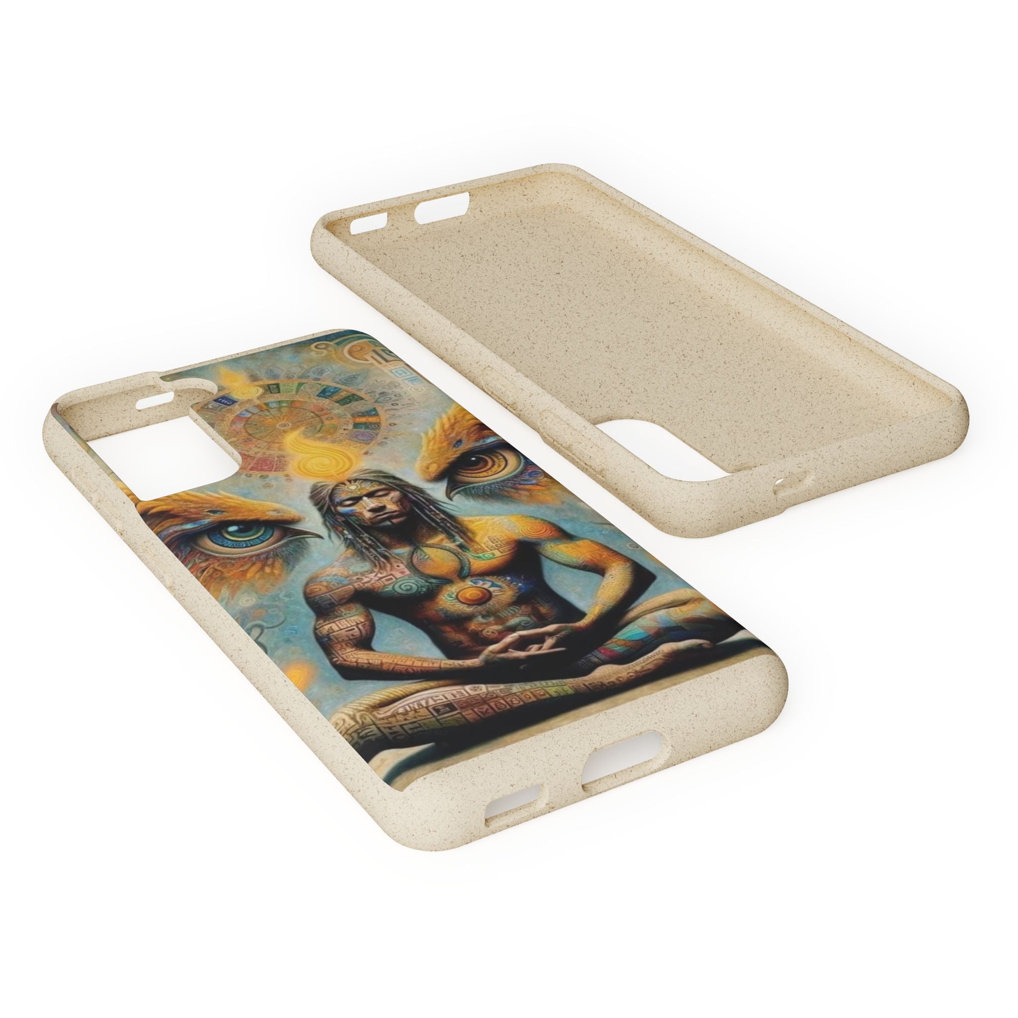 Eco-Friendly Biodegradable Phone Case with Spiritual Design