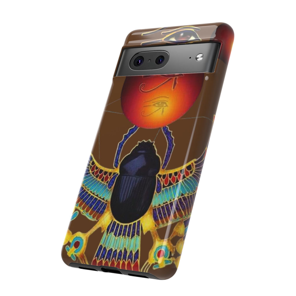 Egyptian Scarab Phone Case | Tough Cases for Unique Style, Protective Cases, Artistic Phone Covers, Gifts for Art Lovers