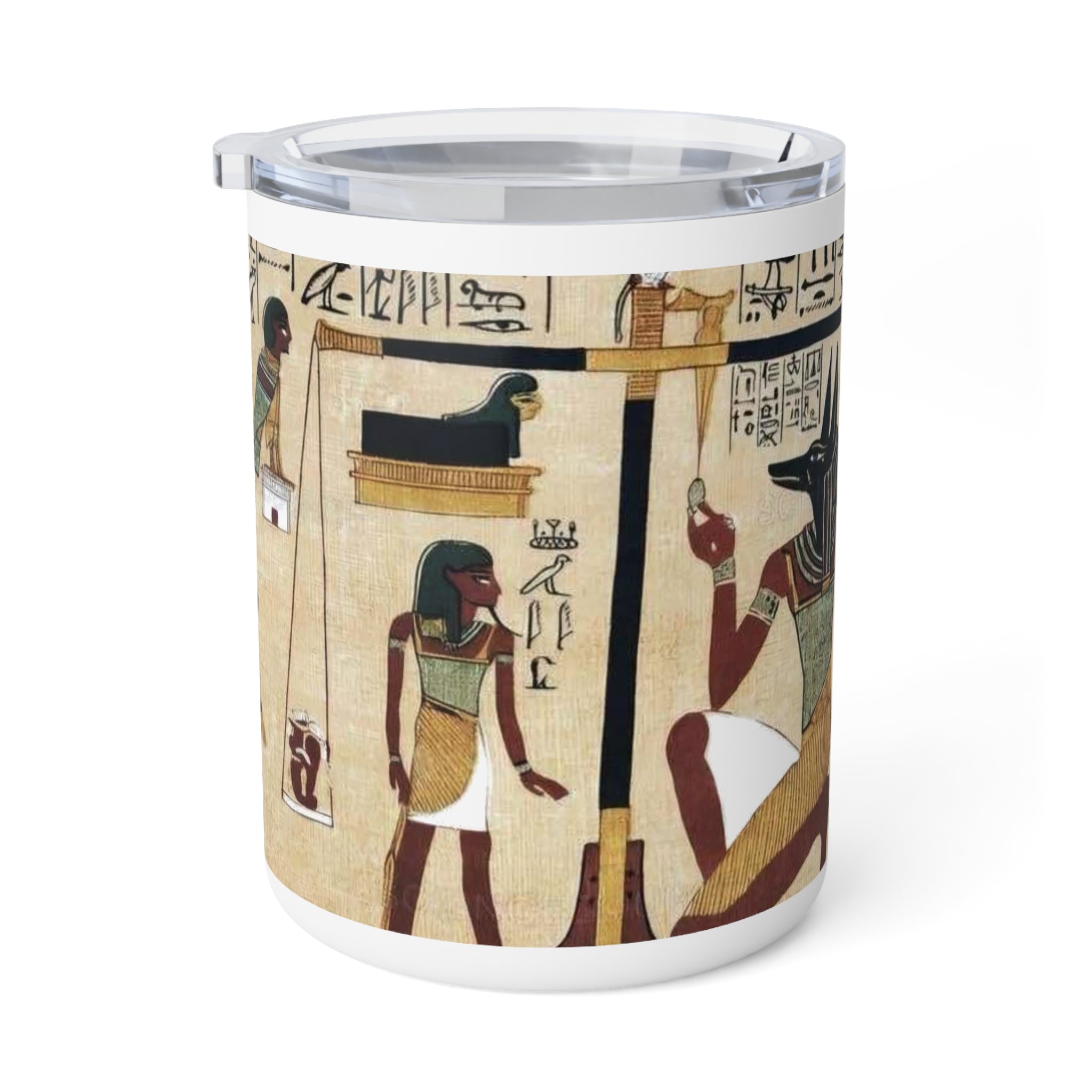 Ancient Egyptian Themed Insulated Coffee Mug - 10oz for Coffee Lovers
