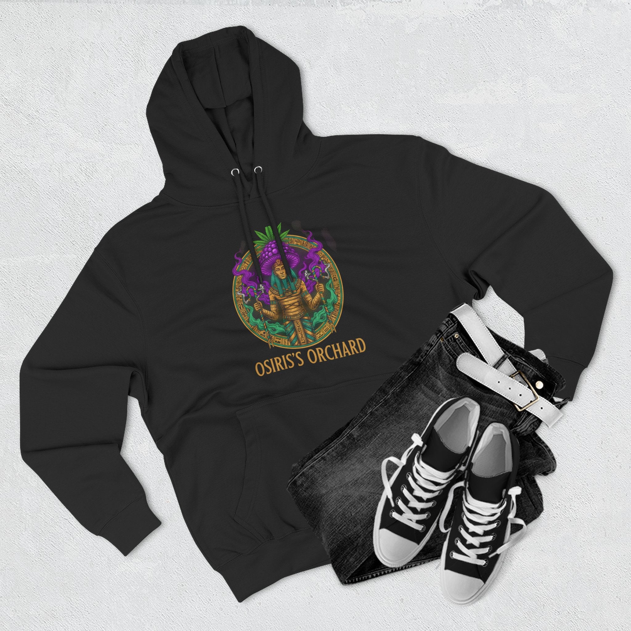 Osiris's Orchard Hoodie – Egyptian Mythology Graphic Pullover