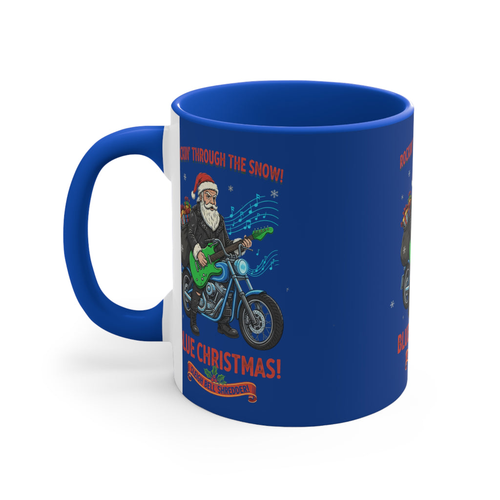 11oz Personalized Accent Mug With Blue And White Green And White Red And White Pink And White Color Schemes