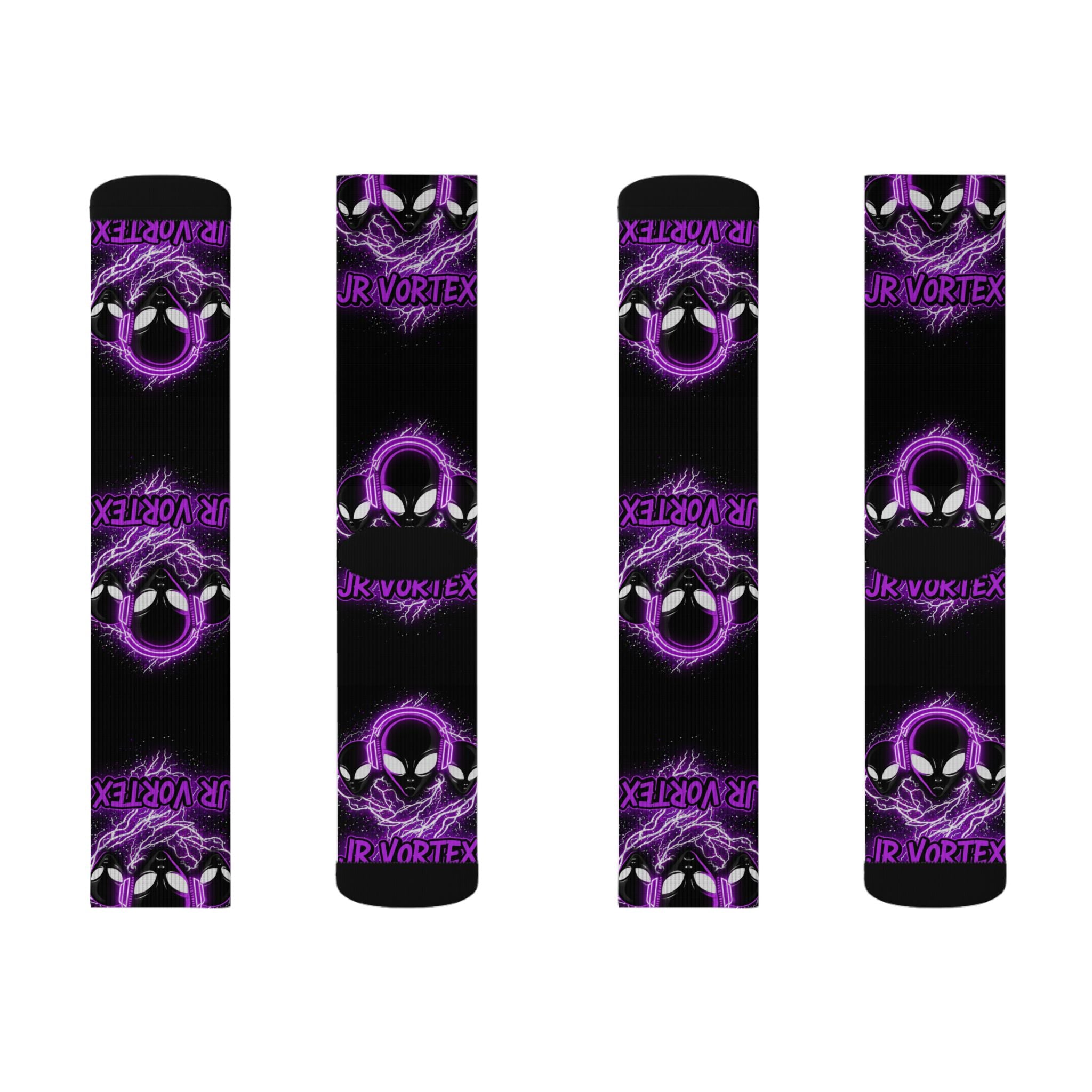 Socks JR Vortex Purple Aliens Sublimation