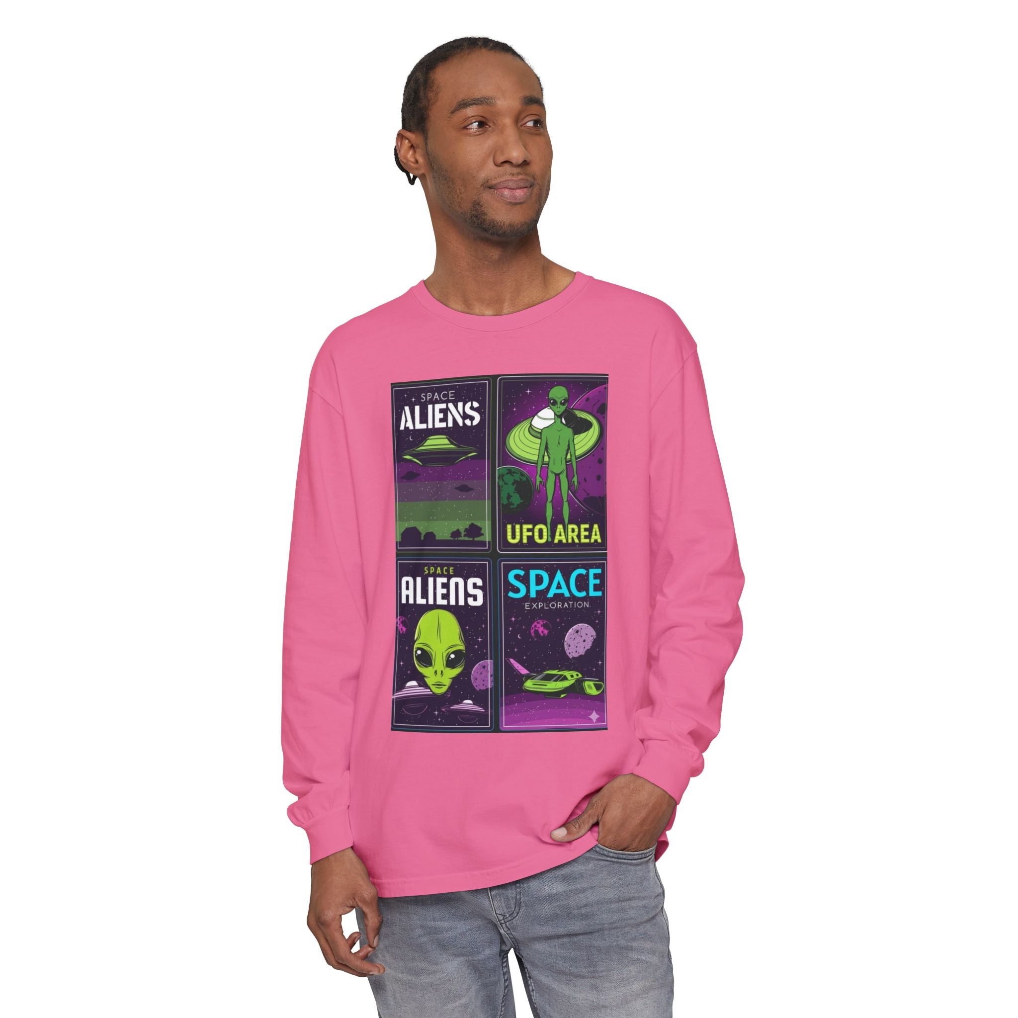 Unisex Garment-dyed Long Sleeve T-Shirt